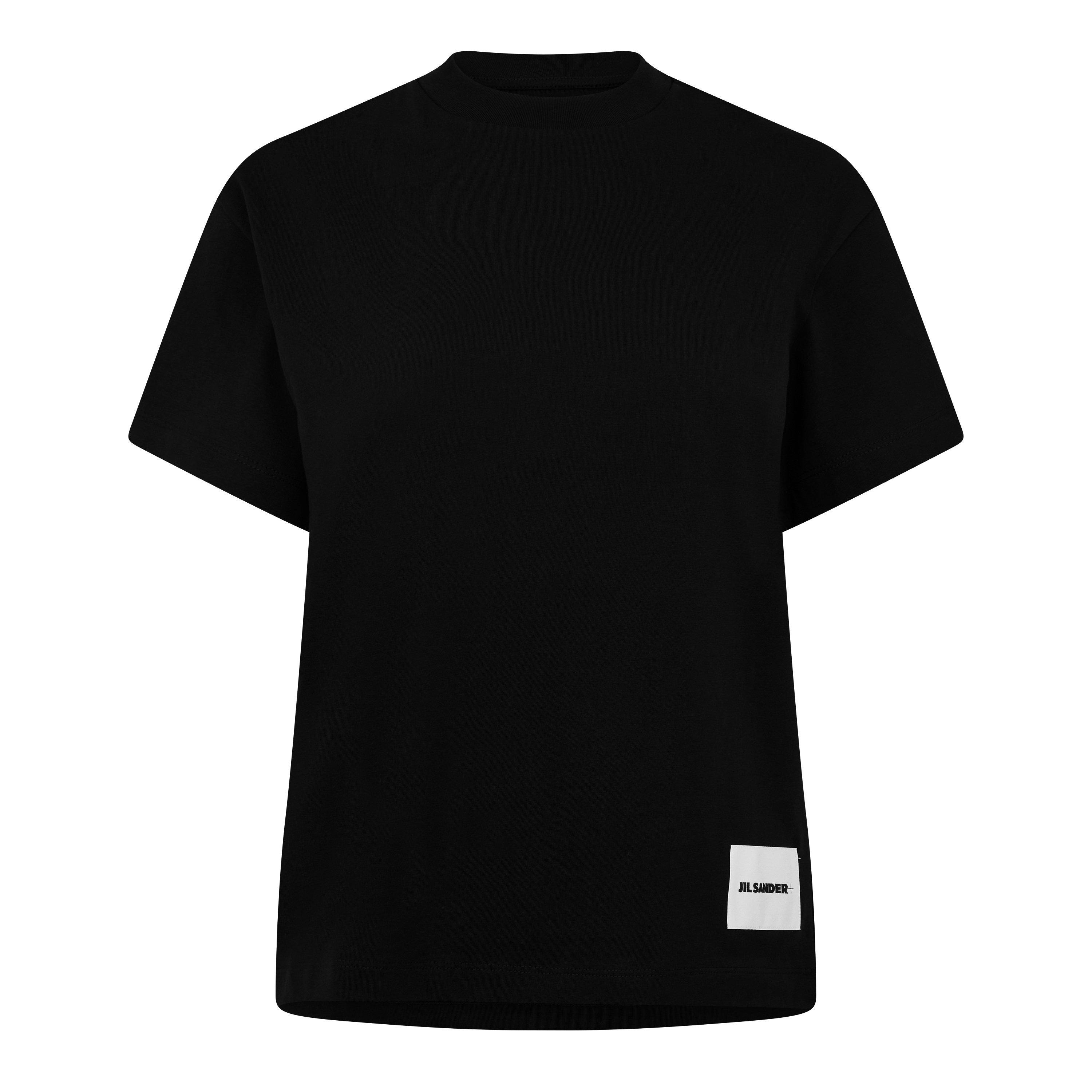 Black - Jil Sander - Women's Logo Patch Regular Fit T-Shirt - 5