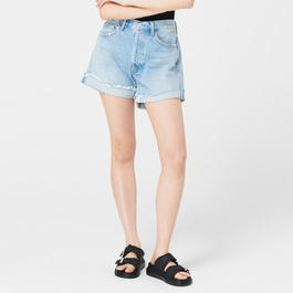 Agolde Parker Denim Cotton Shorts