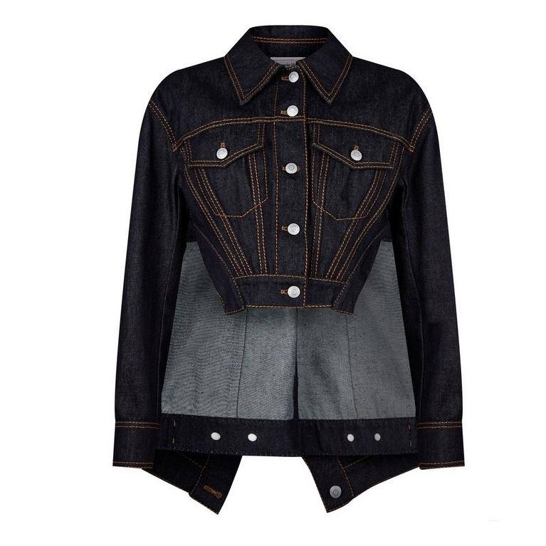 Alexander McQueen | Denim Slashed Panelled Jacket | Denim Alexander McQueen | Denim Slashed Panelled Jacket | Denim