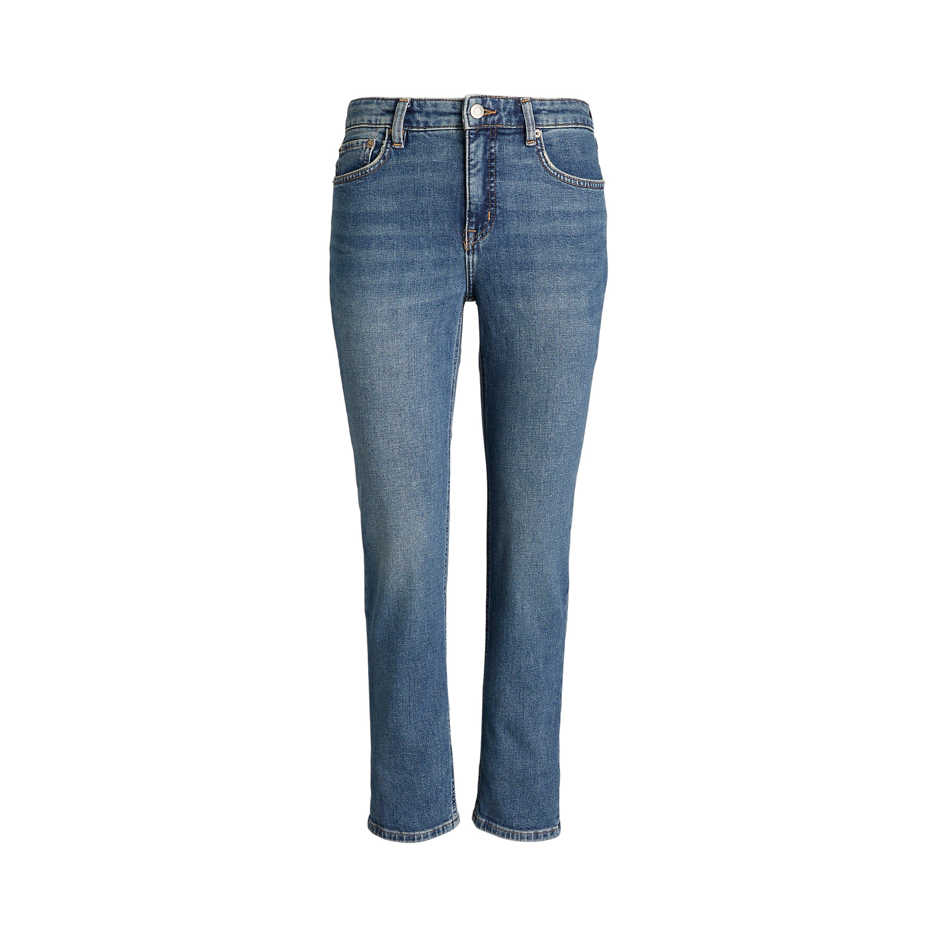 Lauren by Ralph Lauren High Rise Straight Leg Jeans
