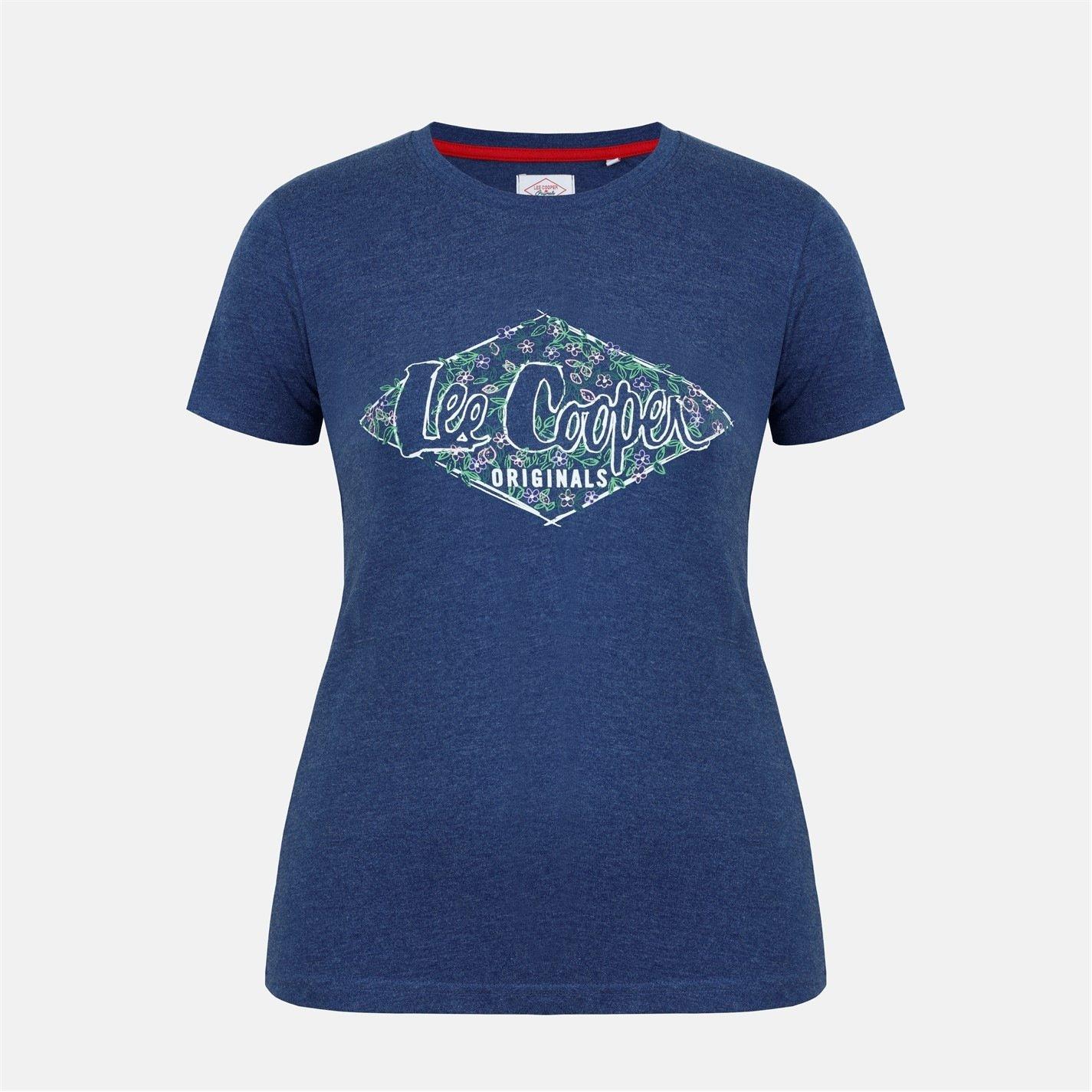 Navy Marl - Lee Cooper - LeeCooper Classic T Shirt Ladies - 1