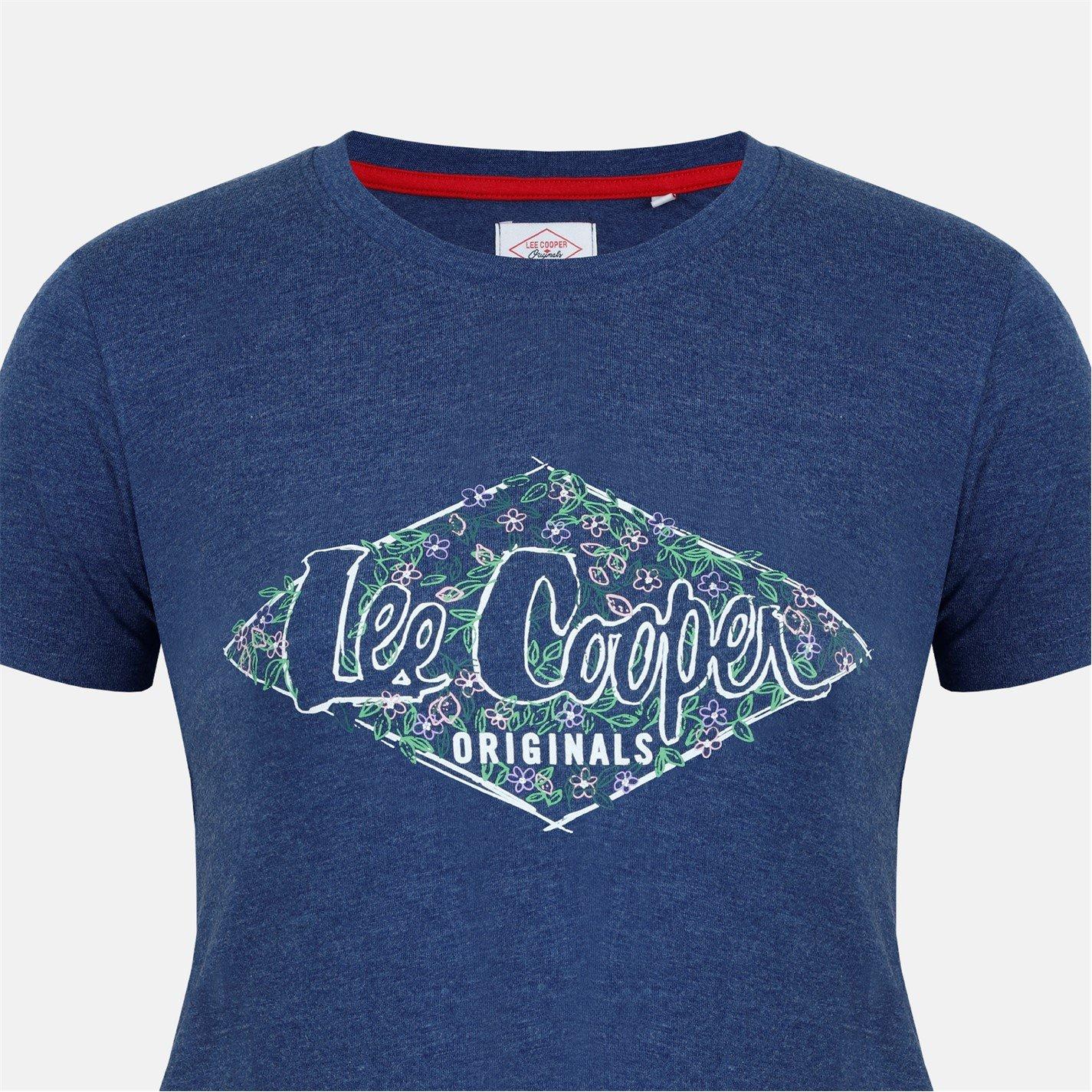 Marine chiné - Lee Cooper - Classic T Shirt Ladies - 4