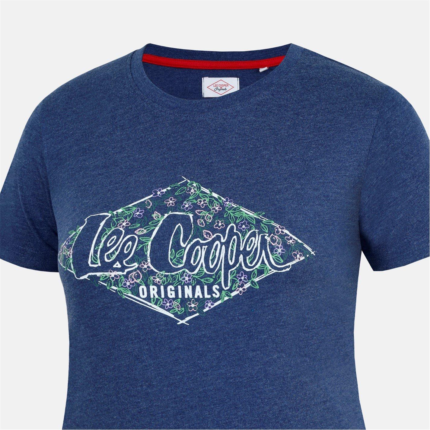 Marine chiné - Lee Cooper - Classic T Shirt Ladies - 5