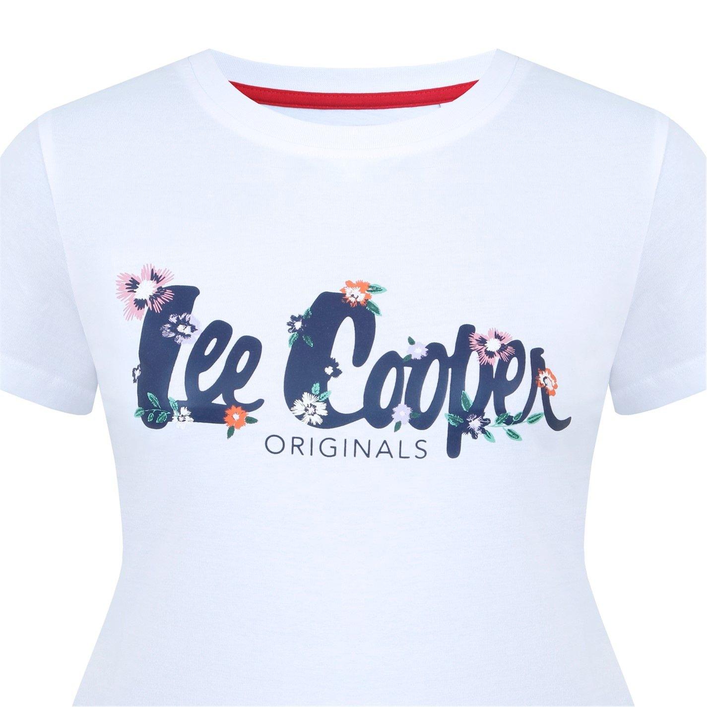 White - Lee Cooper - LeeCooper Classic T Shirt Ladies - 3