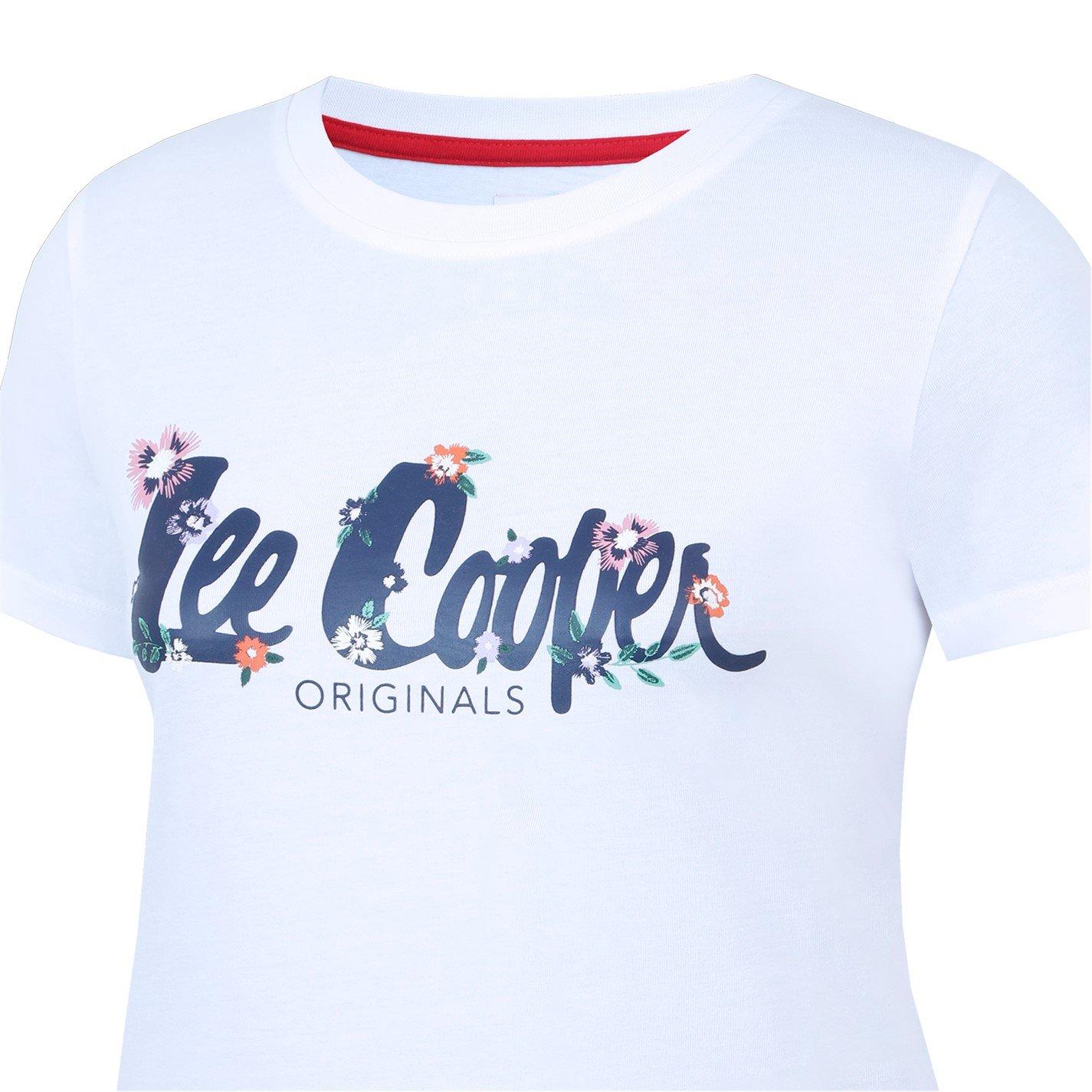 White - Lee Cooper - LeeCooper Classic T Shirt Ladies - 4
