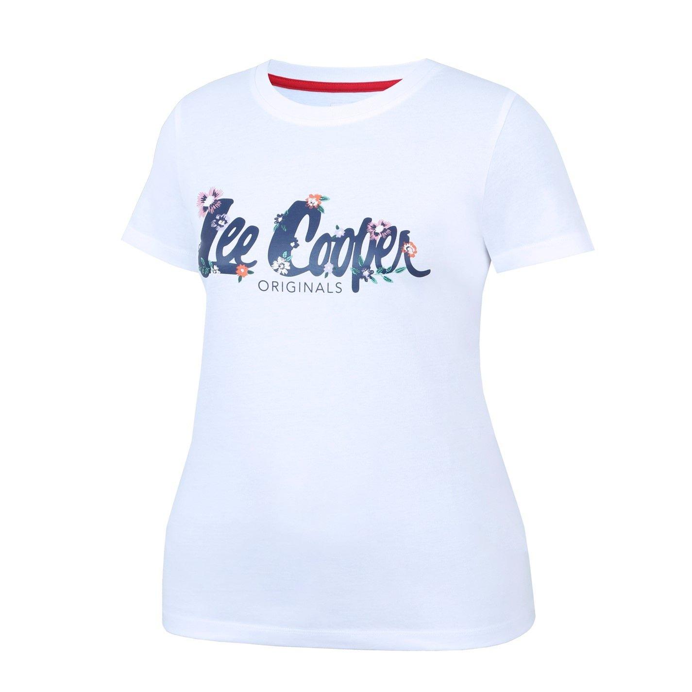 White - Lee Cooper - LeeCooper Classic T Shirt Ladies - 5