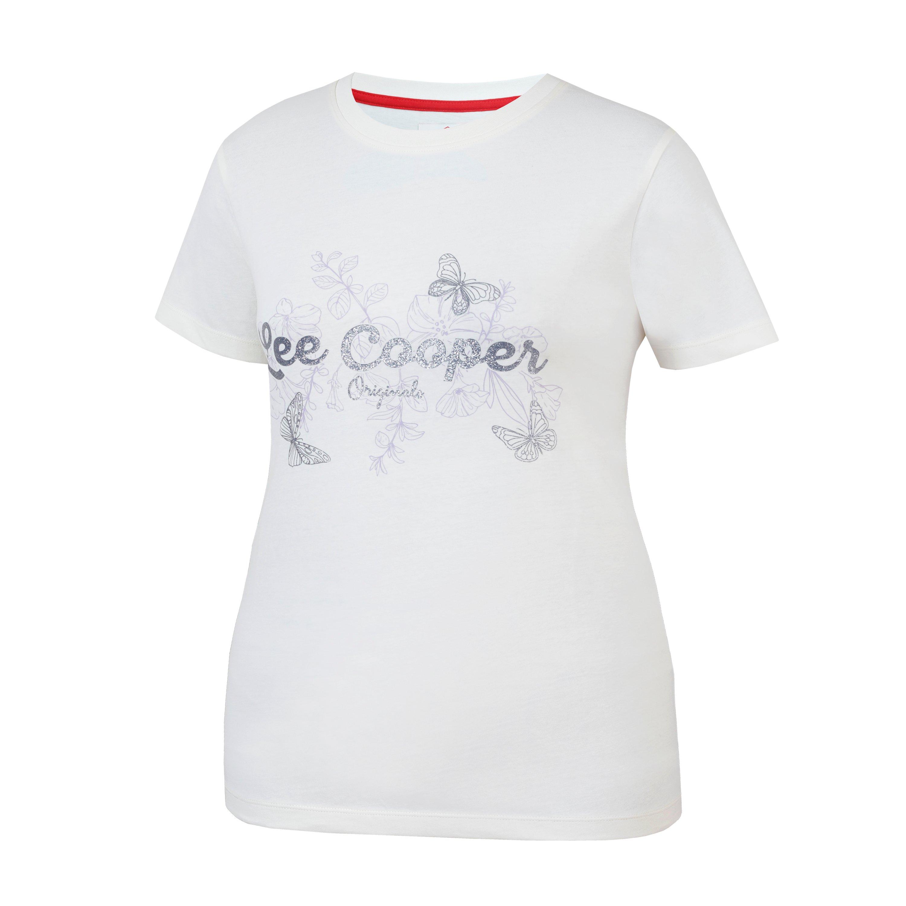 Crème - Lee Cooper - LeeCooper Classic T Shirt Ladies - 3