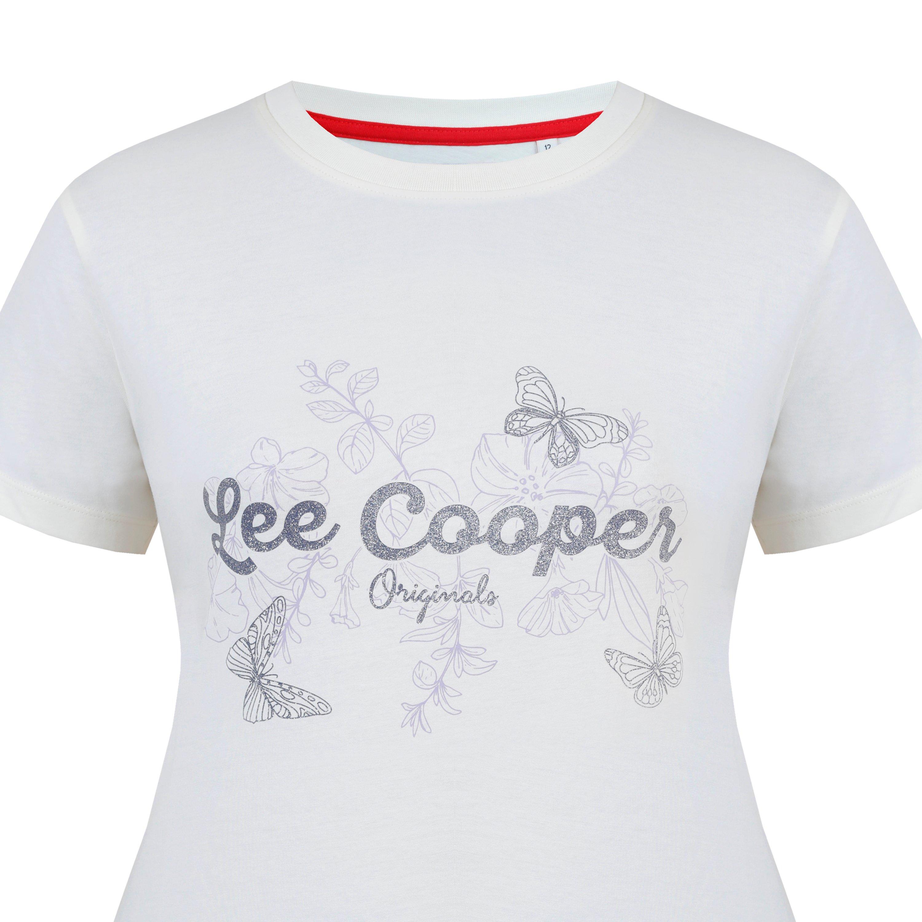 Crème - Lee Cooper - LeeCooper Classic T Shirt Ladies - 4