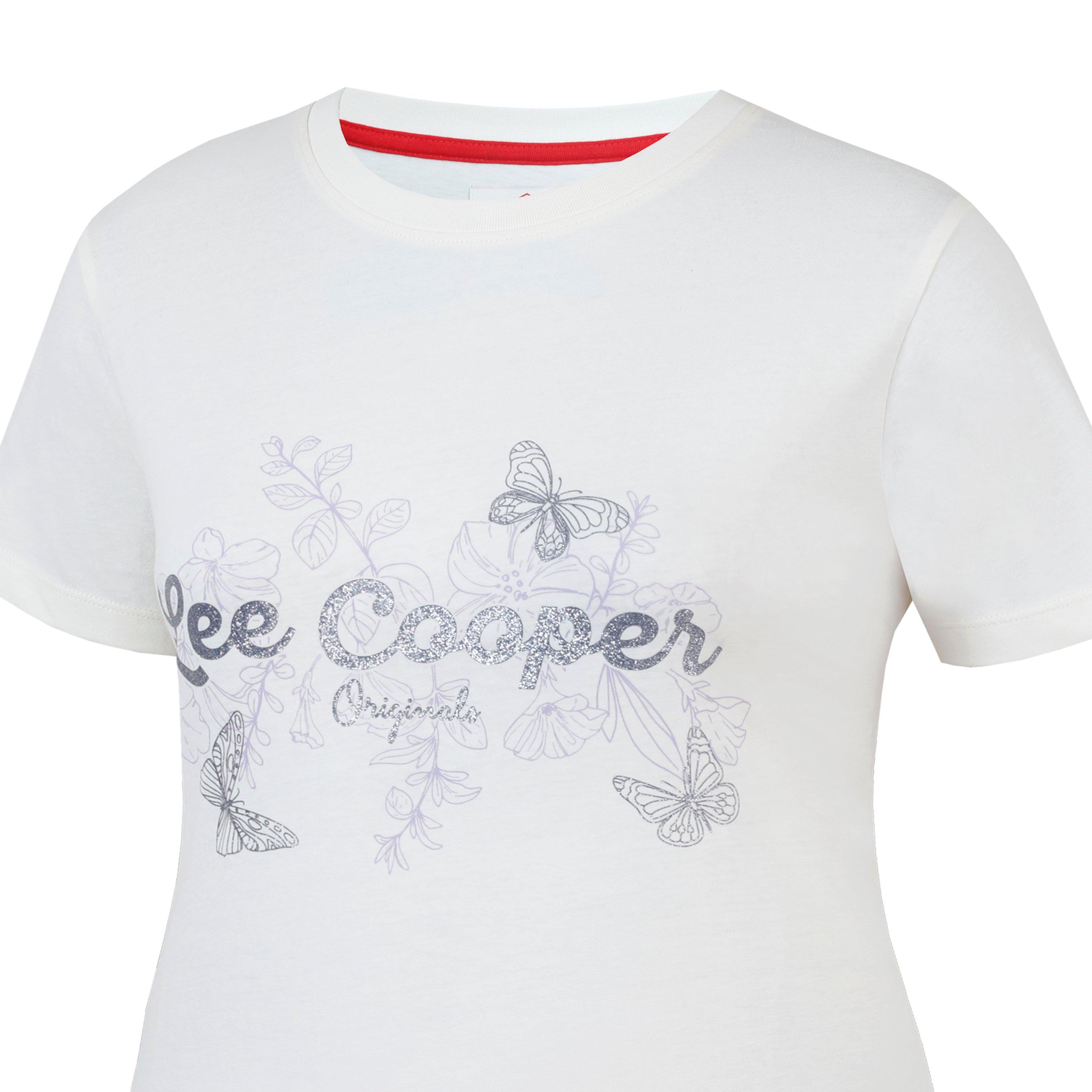 Crème - Lee Cooper - LeeCooper Classic T Shirt Ladies - 5