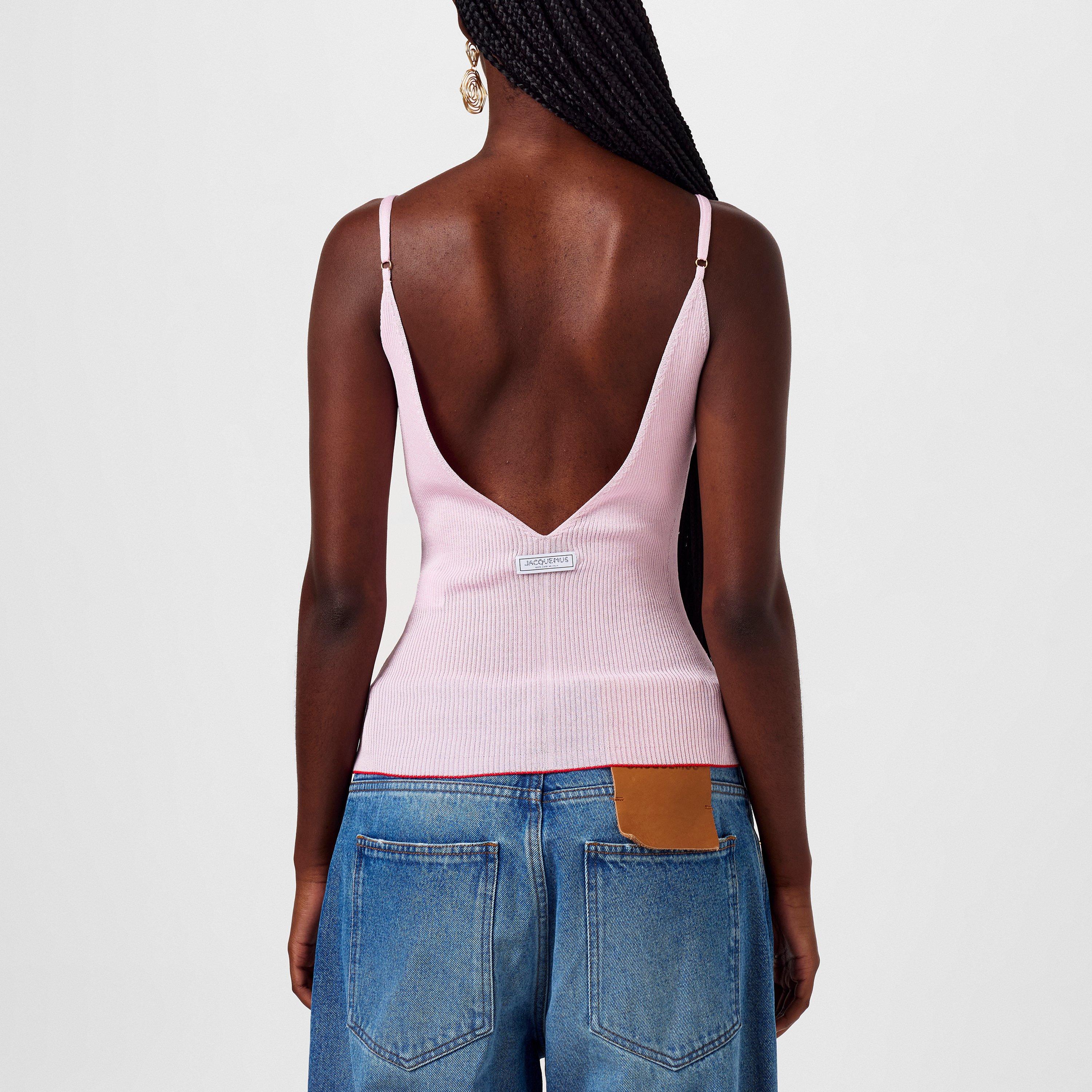 Pink - Jacquemus - Women's La Maille Spallina Cami Top - 3