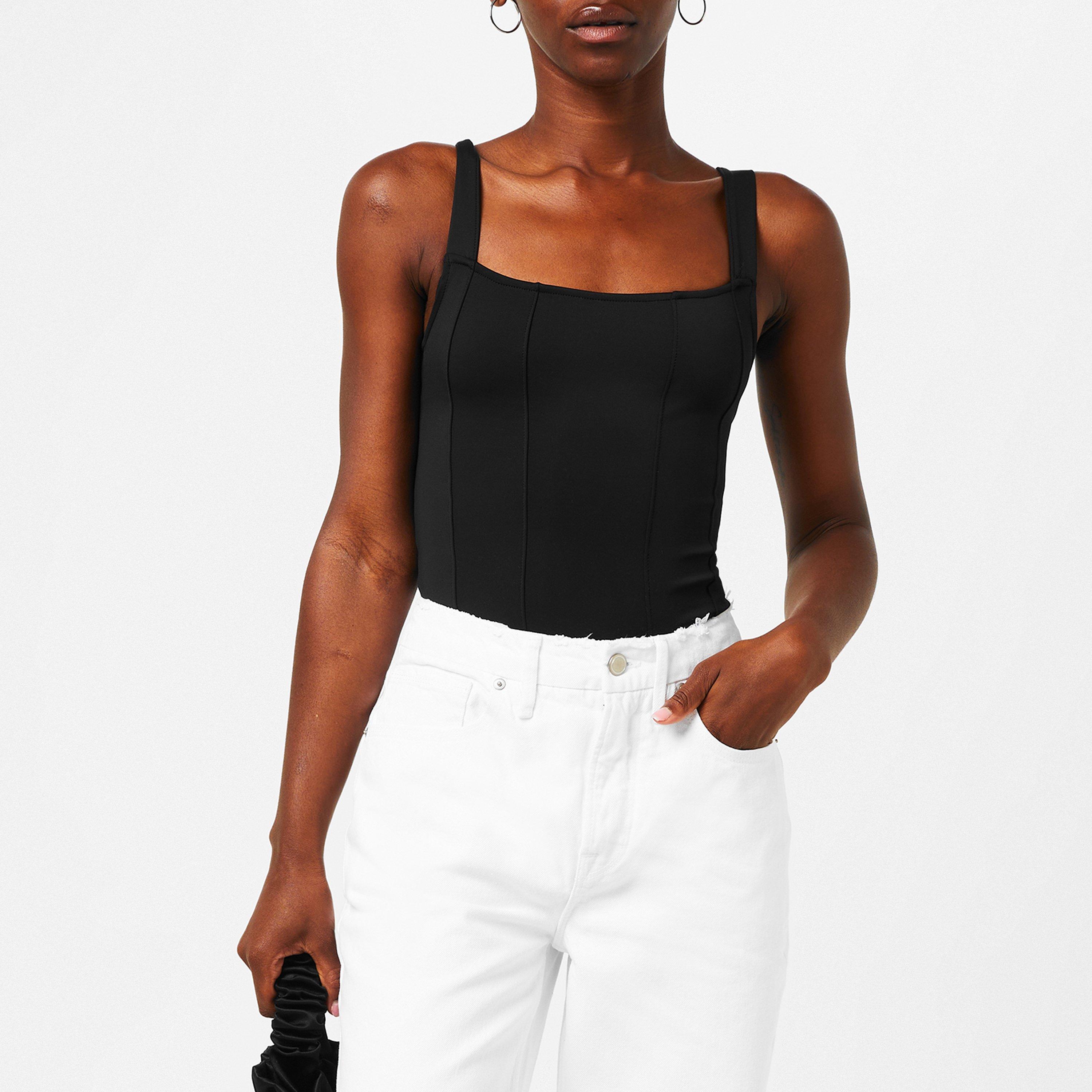 Black 001 - Good American - Scuba Contour Bodysuit - 1