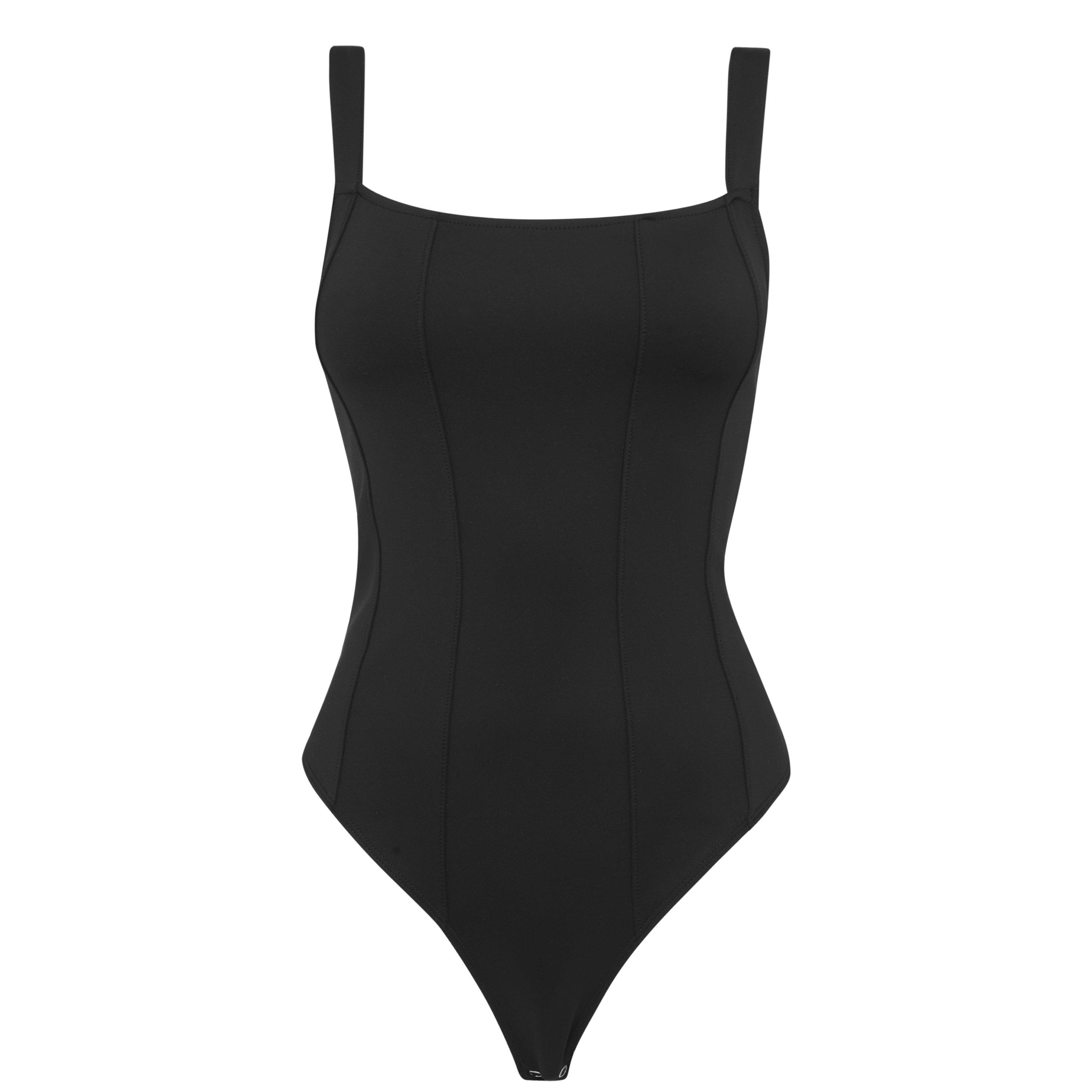 Black 001 - Good American - Scuba Contour Bodysuit - 5