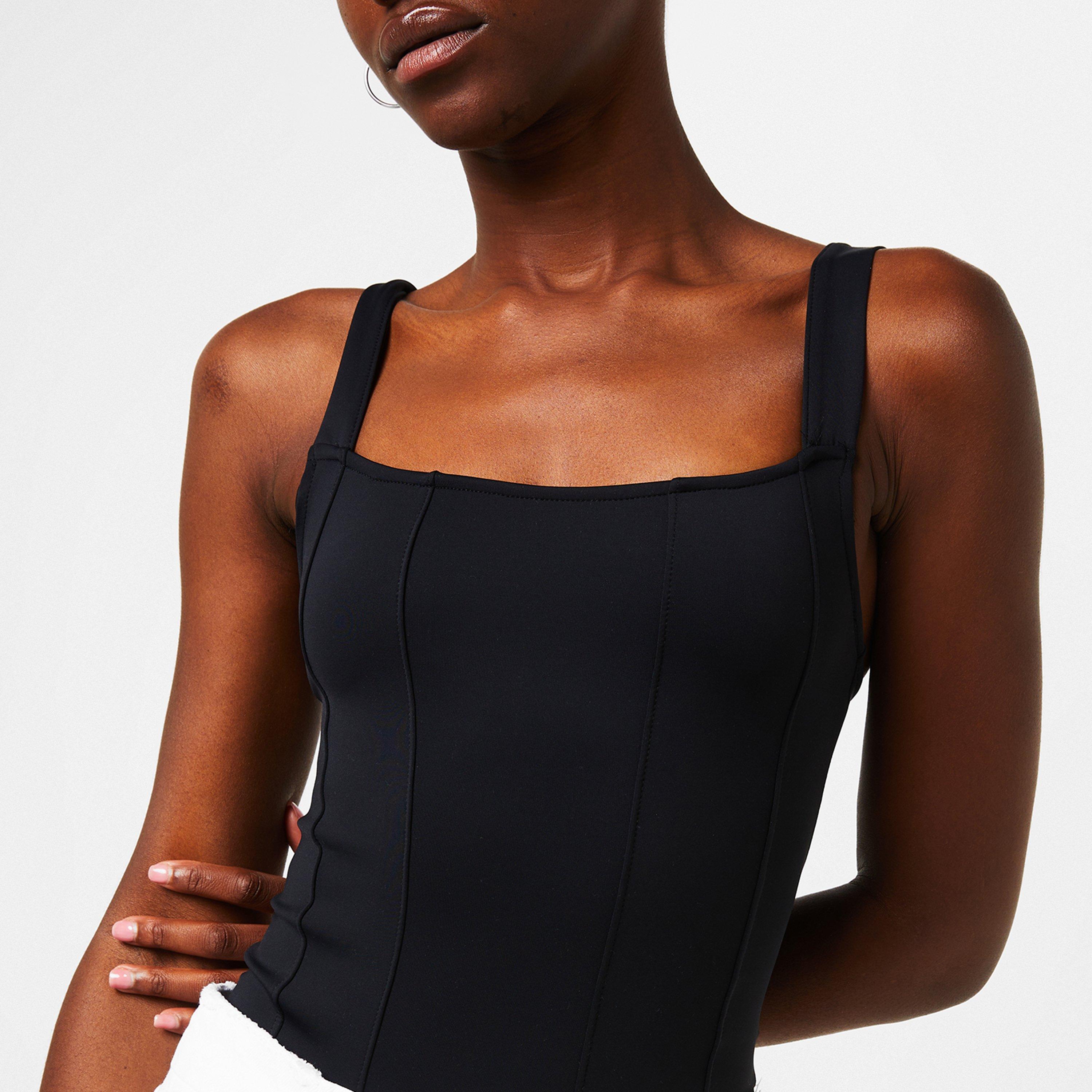 Black 001 - Good American - Scuba Contour Bodysuit - 3