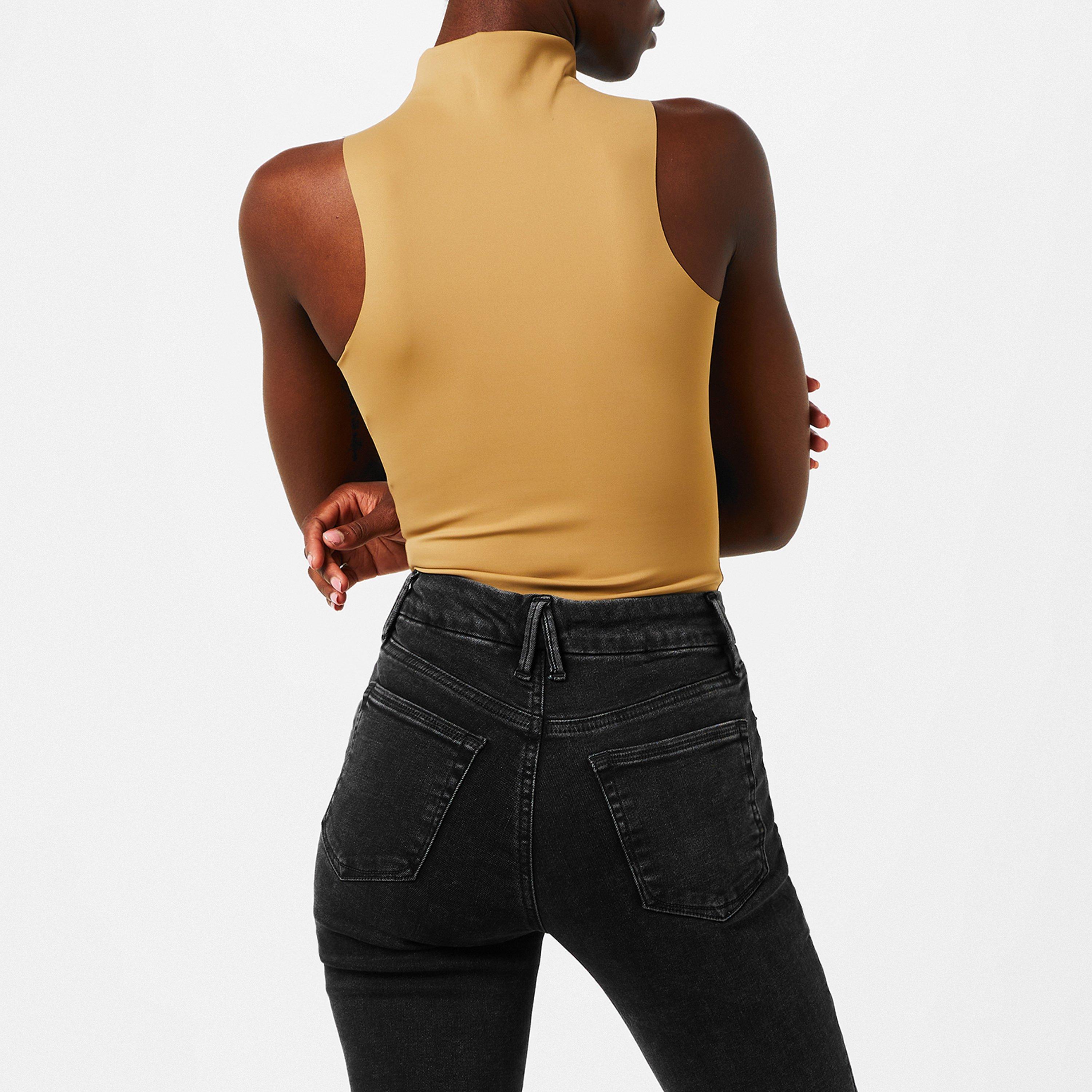 Pecan 001 - Good American - Scuba Funnel Tank Bodysuit - 2