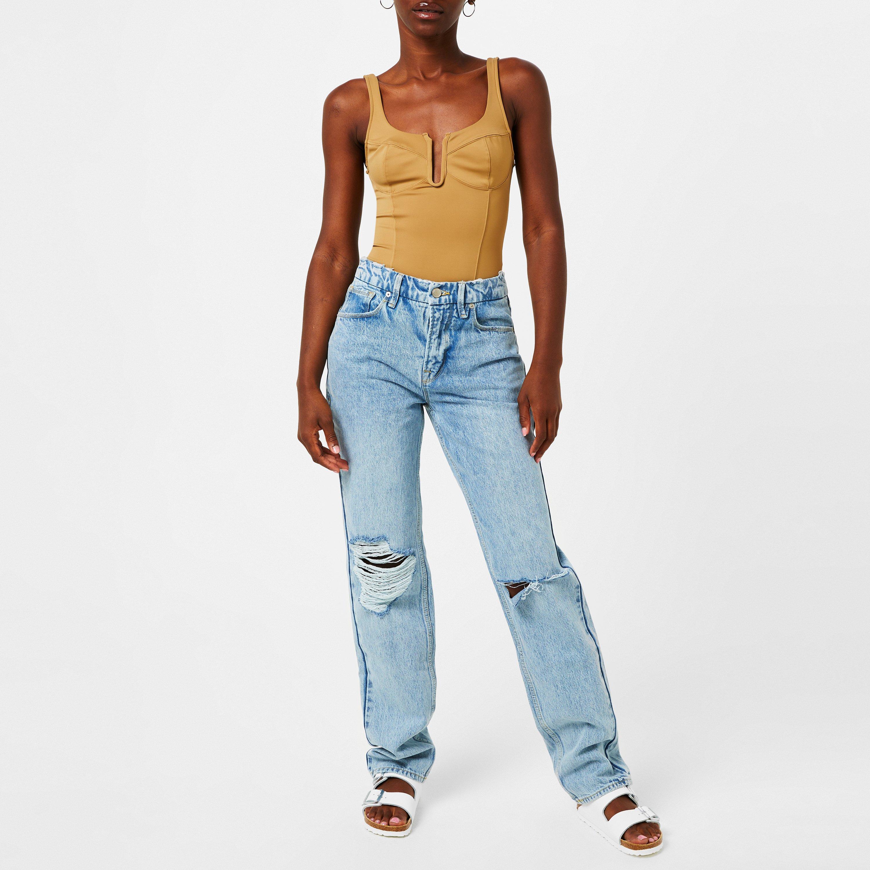 Pecan 001 - Good American - Scuba U Ring Corset Bodysuit - 4