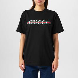 Gucci Women's Logo Cotton Oversized Ancora T-Shirt