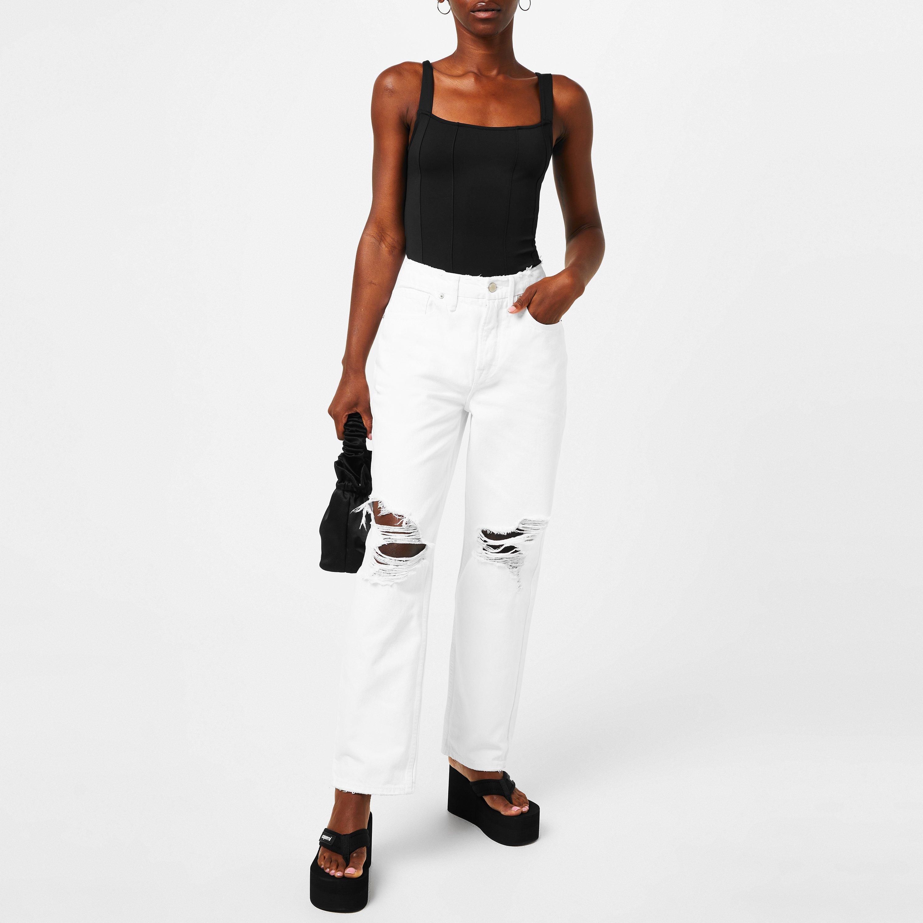 White 035 - Good American - 90s Duster Jeans - 2