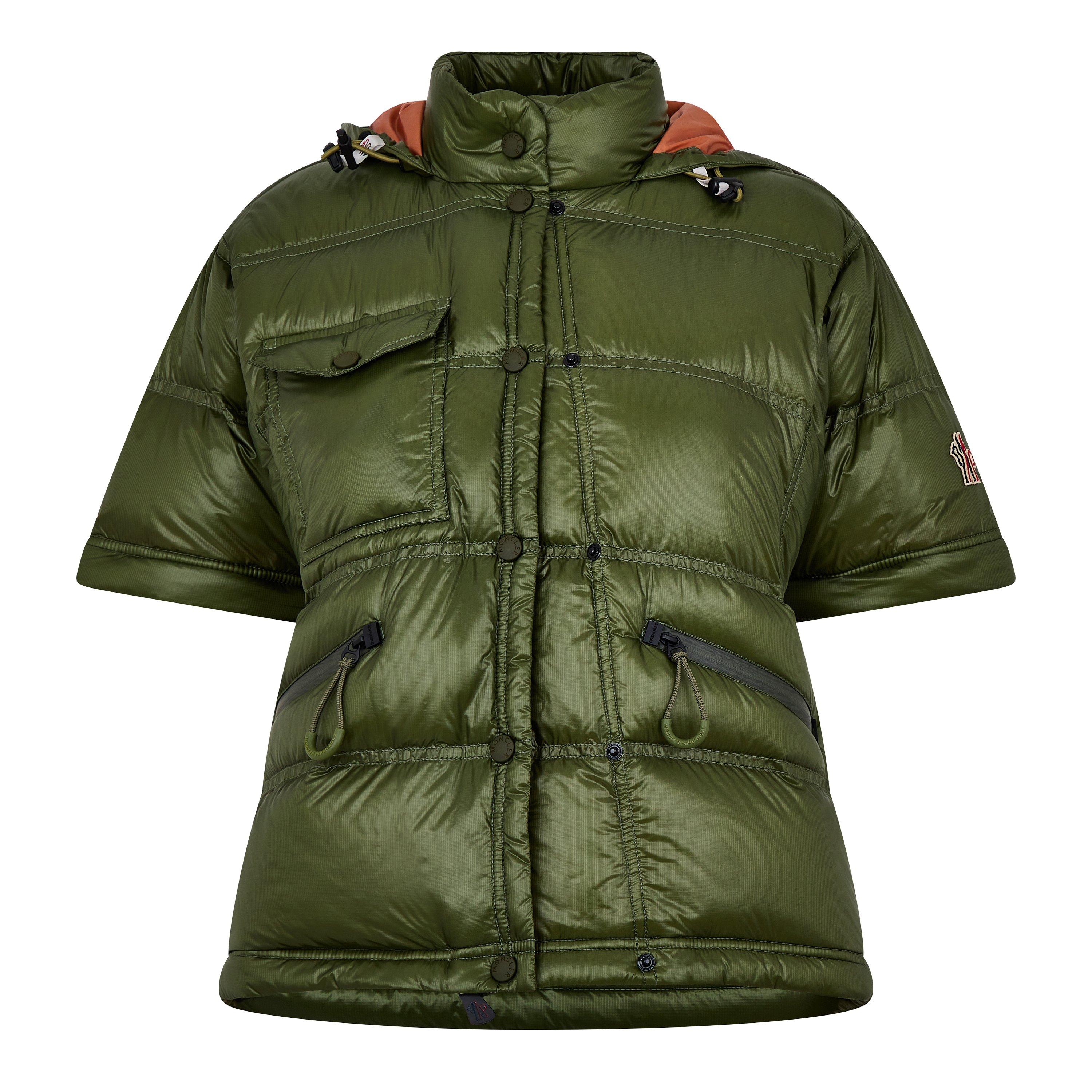 Green 817 - Moncler Grenoble - Women's Mauduit Quilted Goose Down Long Sleeve Bomber Jacket - 7