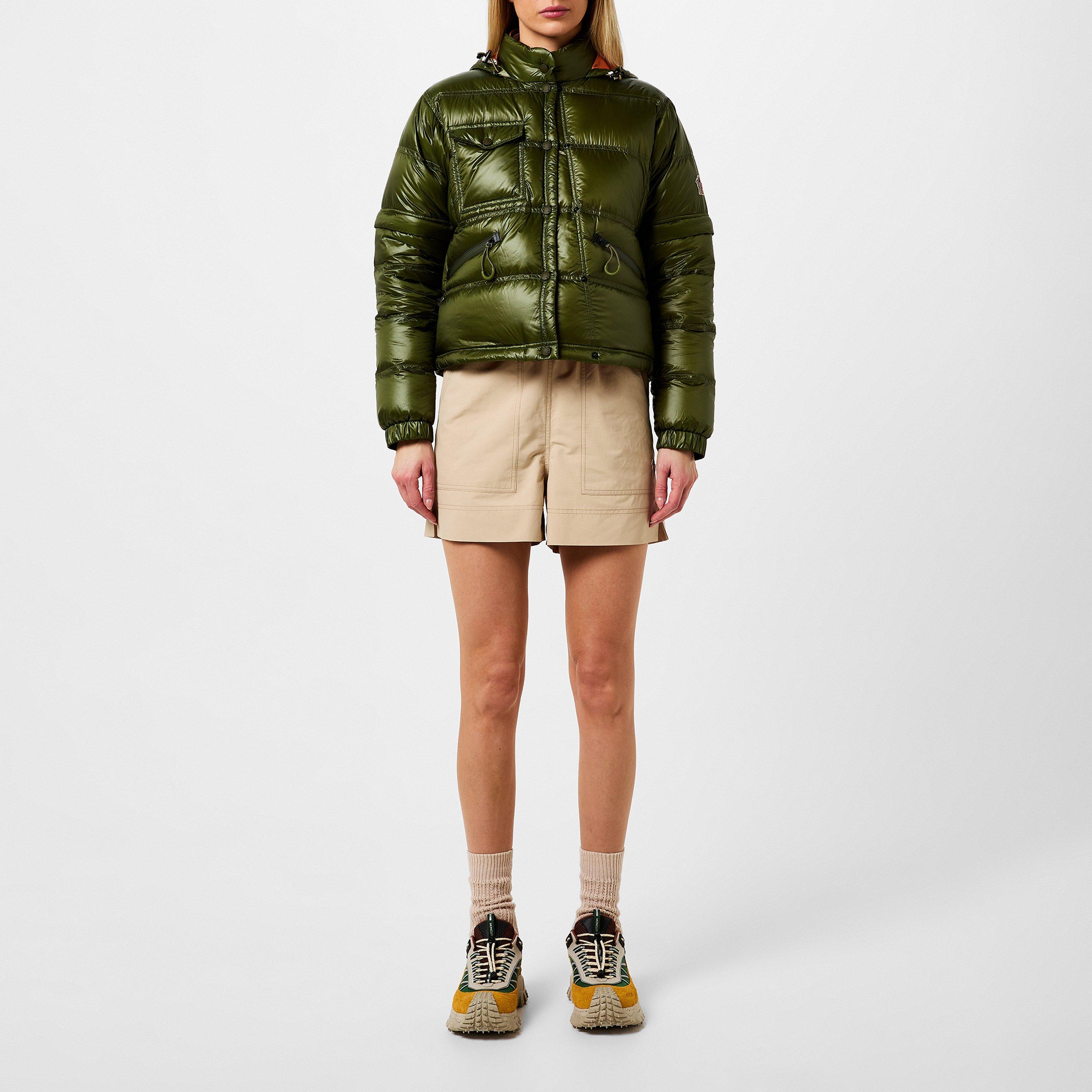 Green 817 - Moncler Grenoble - Women's Mauduit Quilted Goose Down Long Sleeve Bomber Jacket - 4