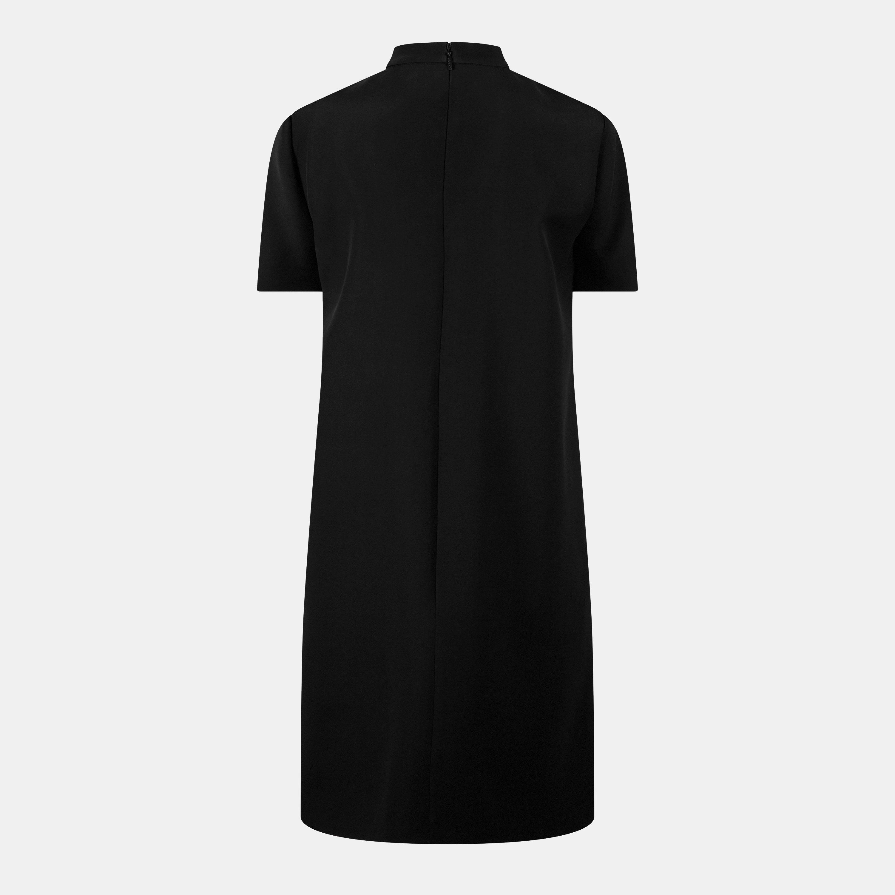 Black - Gucci - Women's Plain Viscose Mini Dress - 2