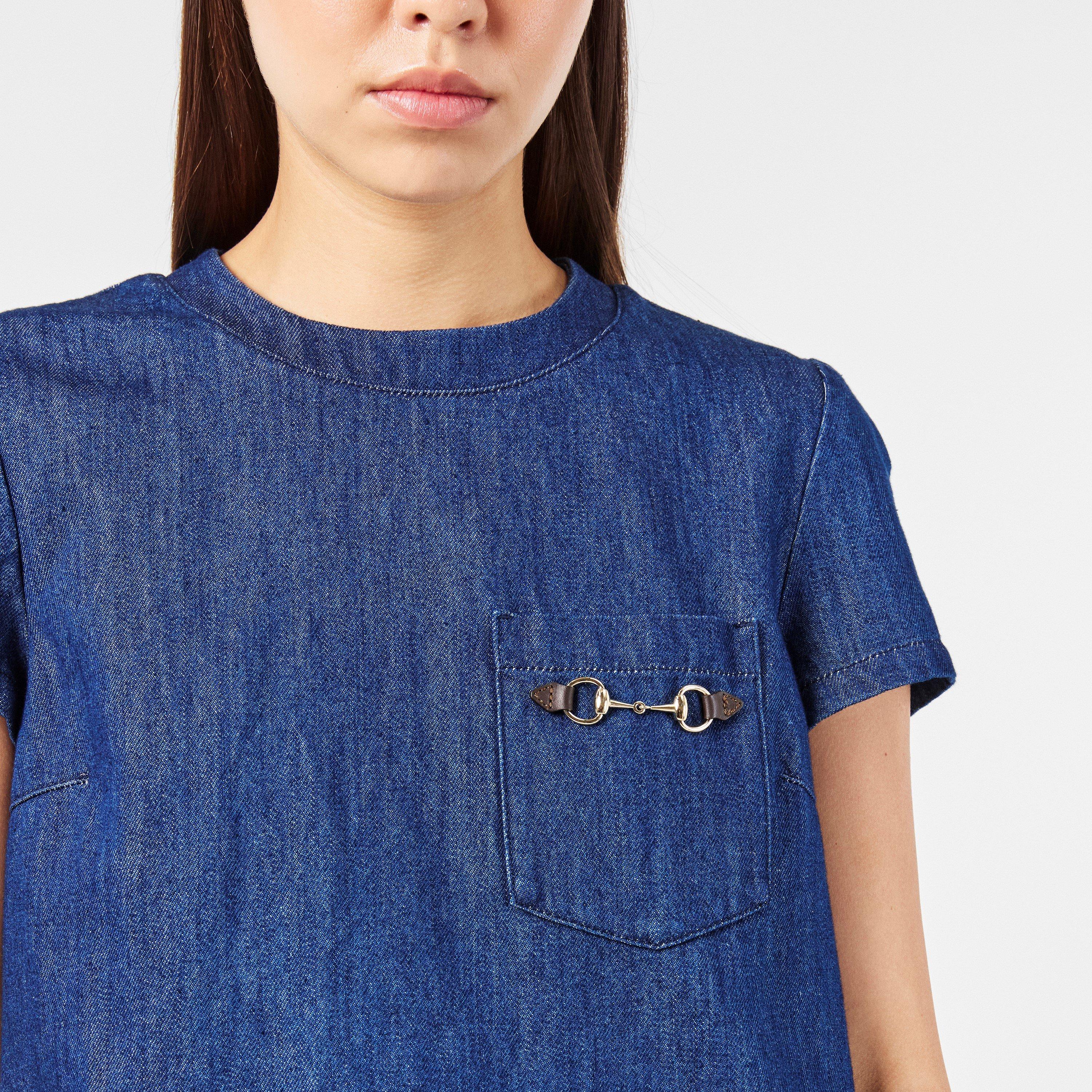 Dark Blue/Mix - Gucci - Denim Mini Dress - 5