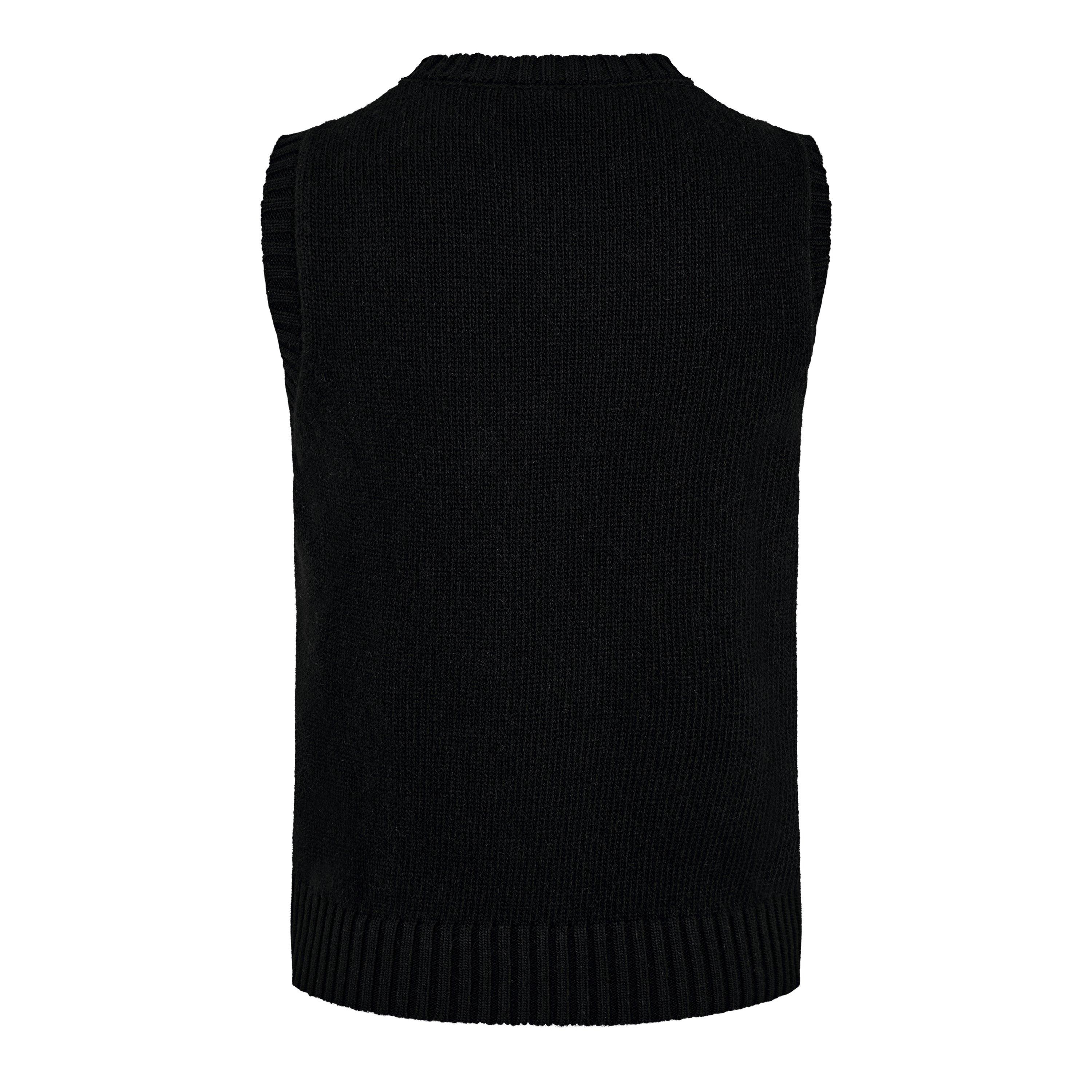 Black/Strass - Giambattista Valli - Embellished Sleeveless Sweater - 2