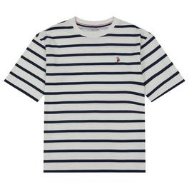 Boglioli logo-print cotton sweatshirt Grün Oversized Stripe T-shirt