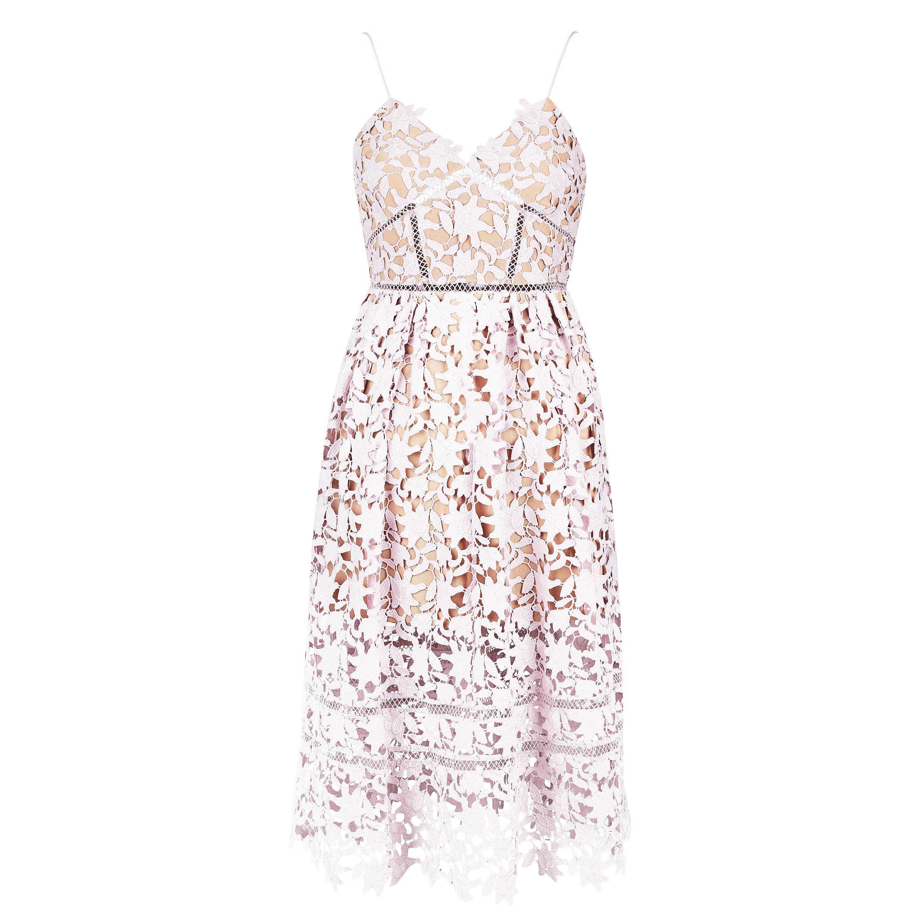 Pink - Self Portrait - Azalea Midi Dress - 6