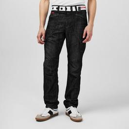 Lee Cooper LC Belted Cargo Jeans Mens