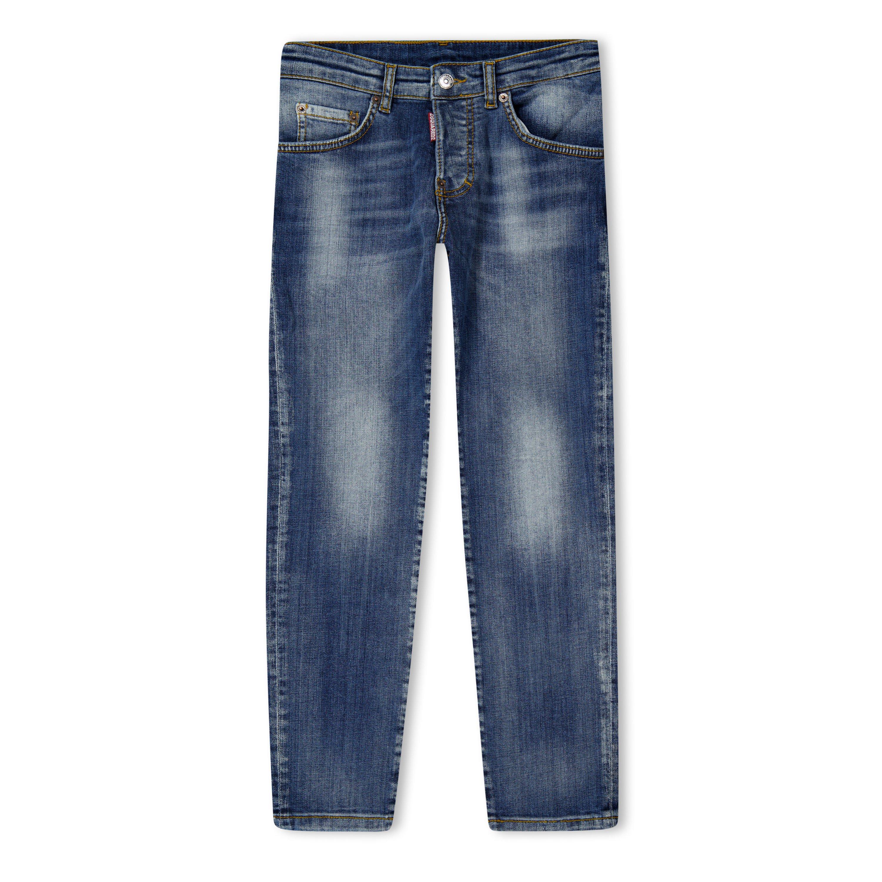 Blue DQ01 - DSquared2 - Unisex Kids' Slim Straight Leg Jeans - 1