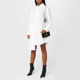 Off White Diagonal Shirt Dress