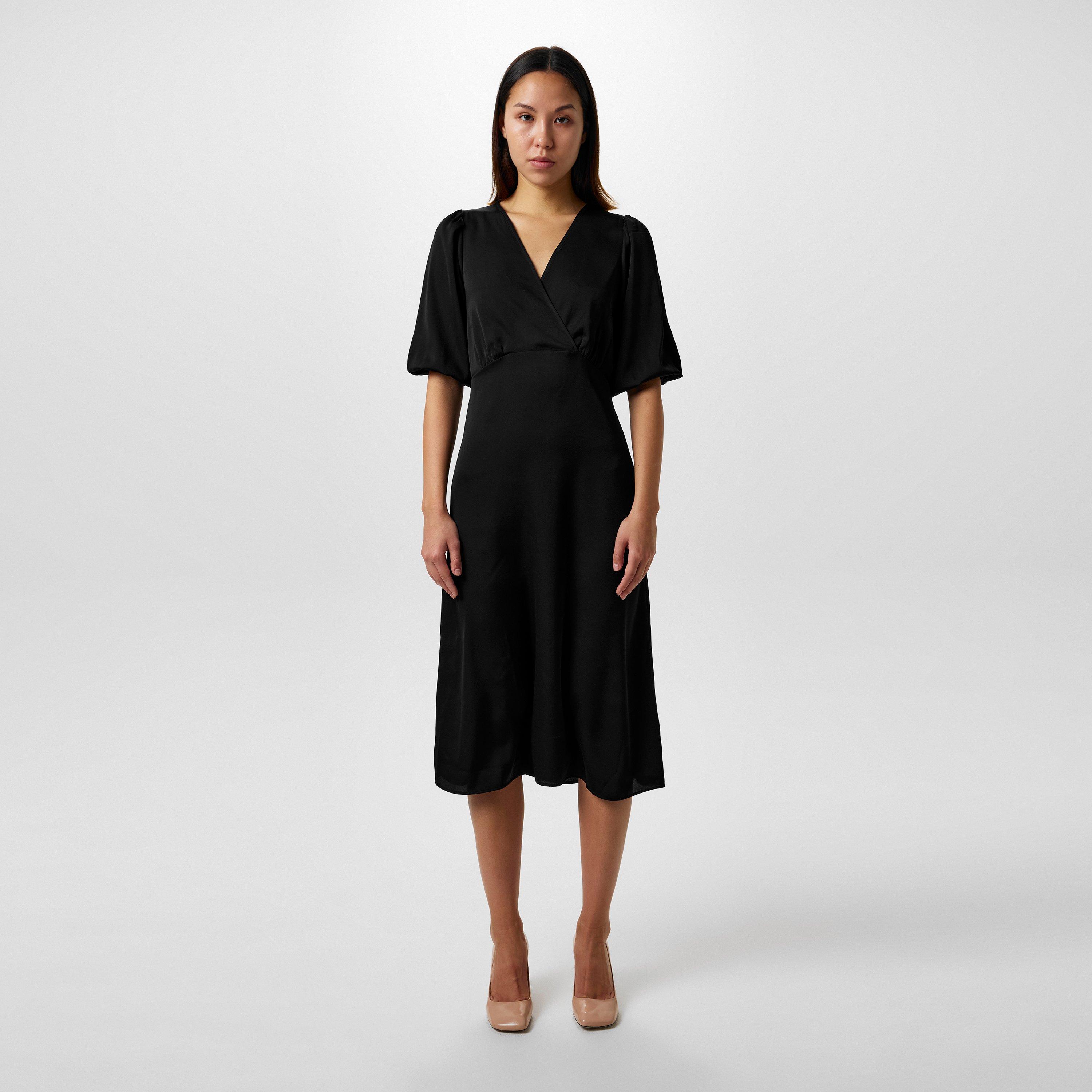 Black - Boss - Women's C_Destinia Midi Length Dress - 4