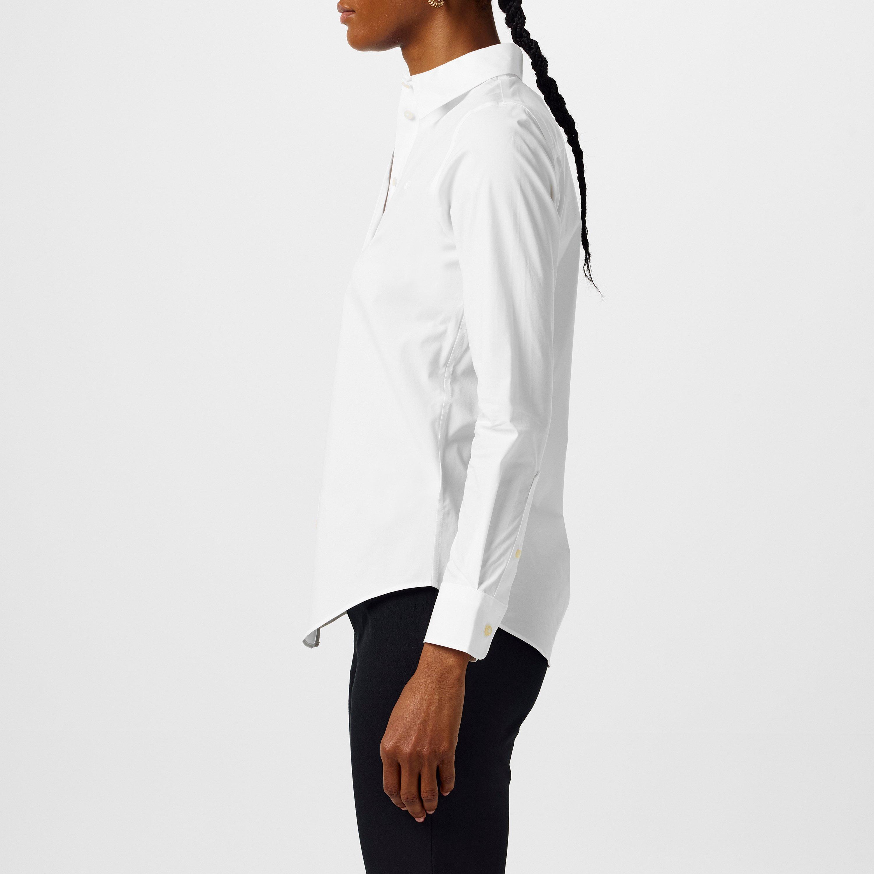 White - Lauren by Ralph Lauren - Featherweight Cotton Shirt - 6