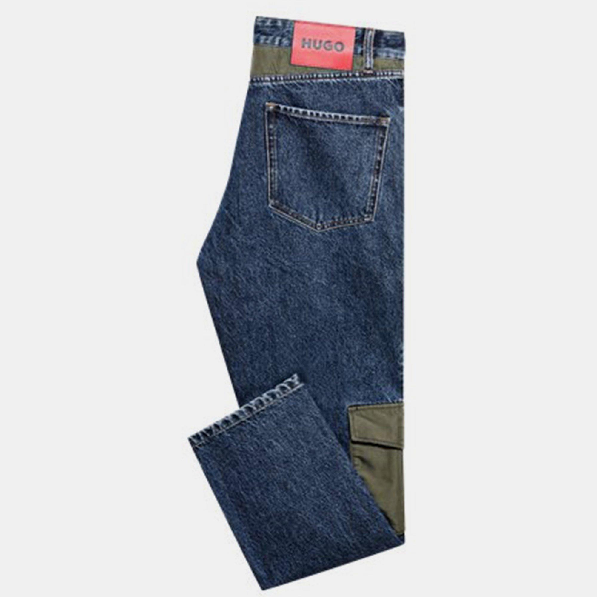 Navy 410 - Hugo - Hybrid regular-fit jeans - 2