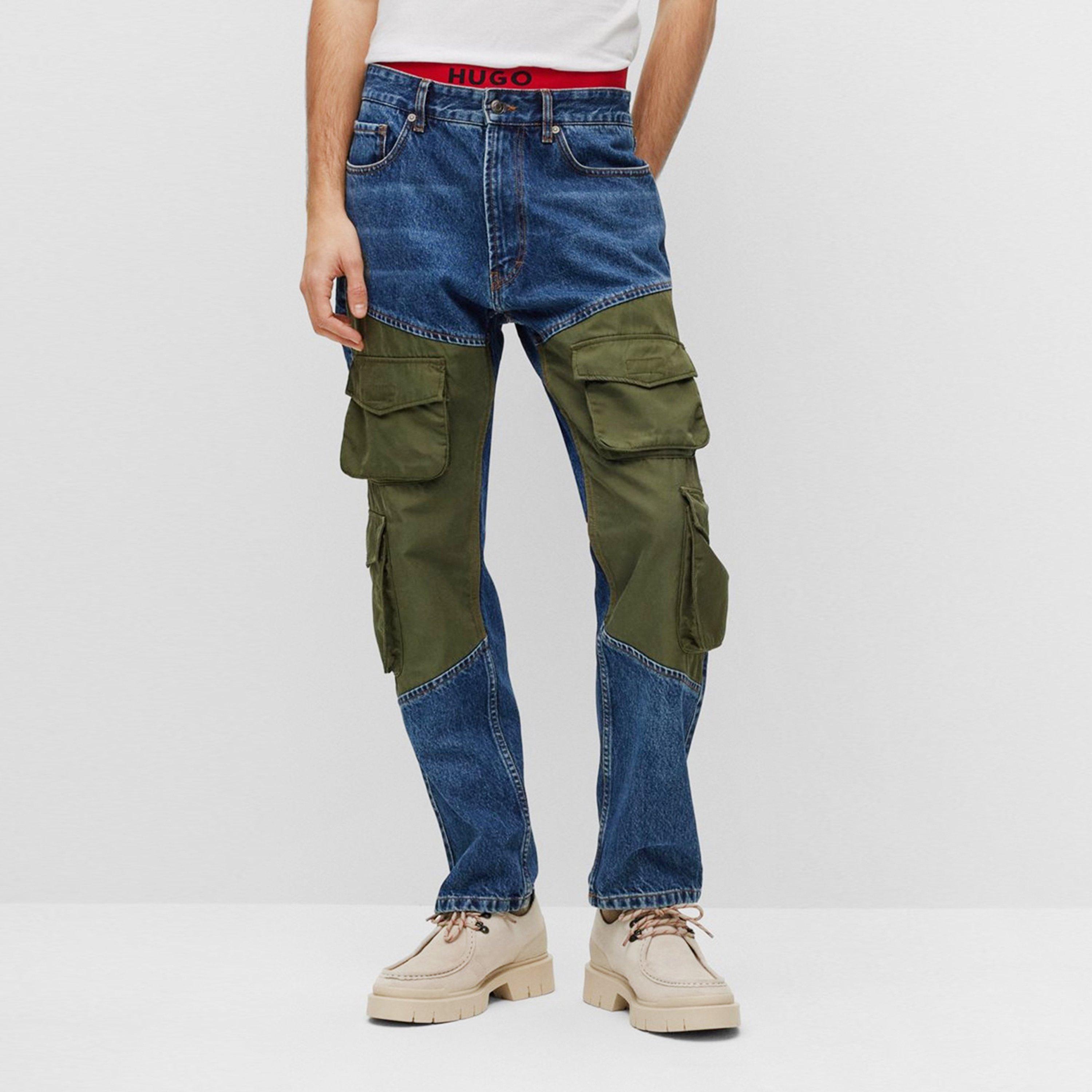 Navy 410 - Hugo - Hybrid regular-fit jeans - 3