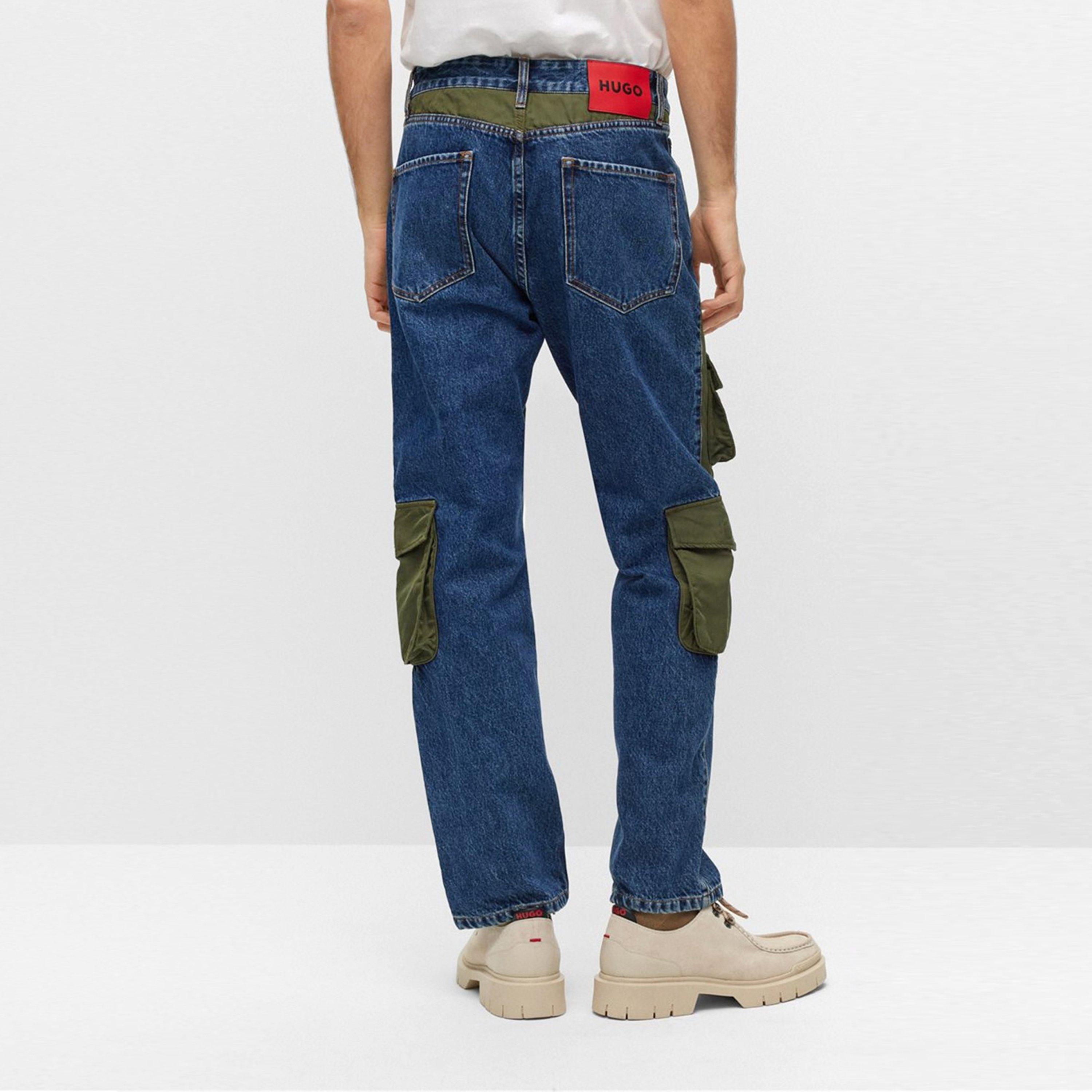 Navy 410 - Hugo - Hybrid regular-fit jeans - 4