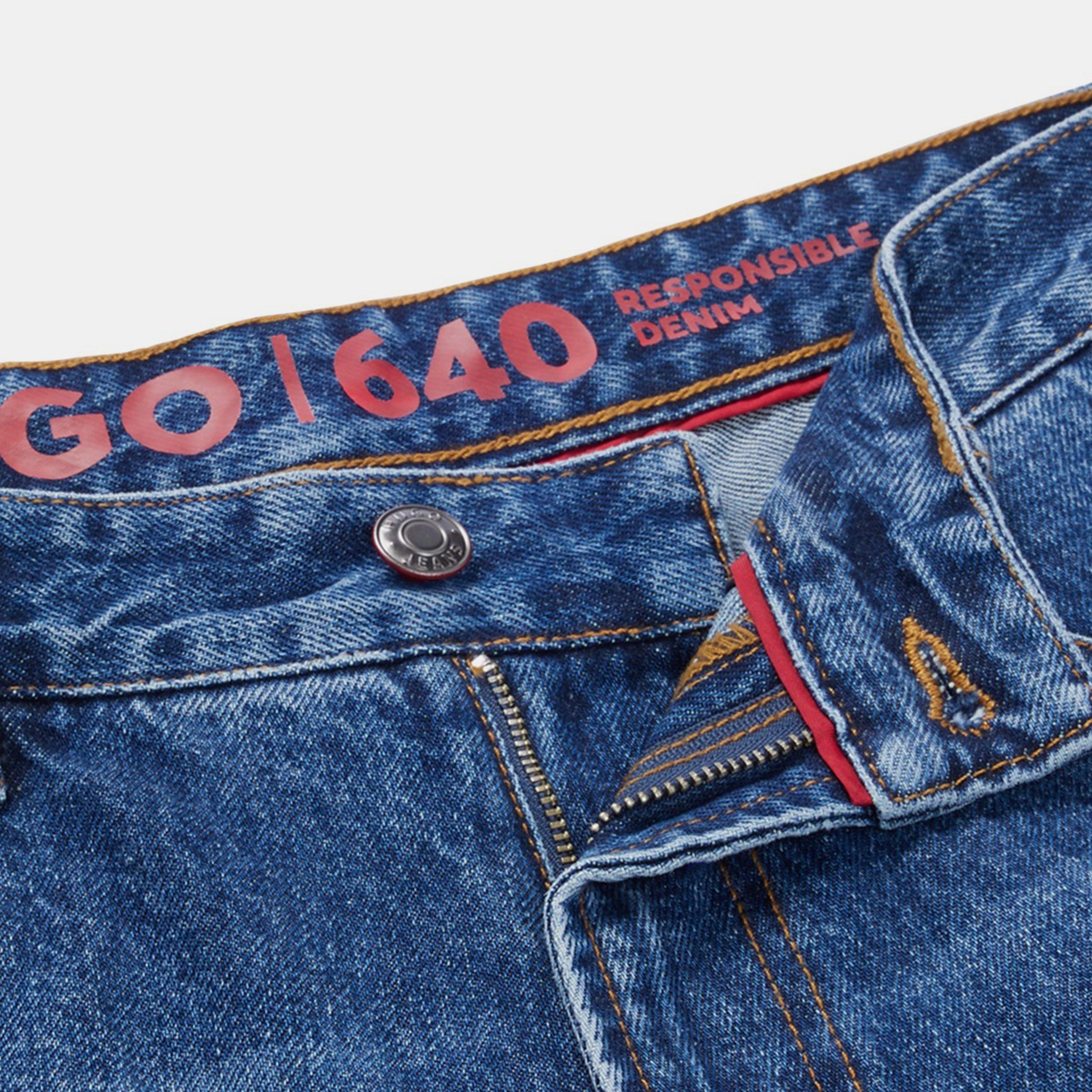 Navy 410 - Hugo - Hybrid regular-fit jeans - 5