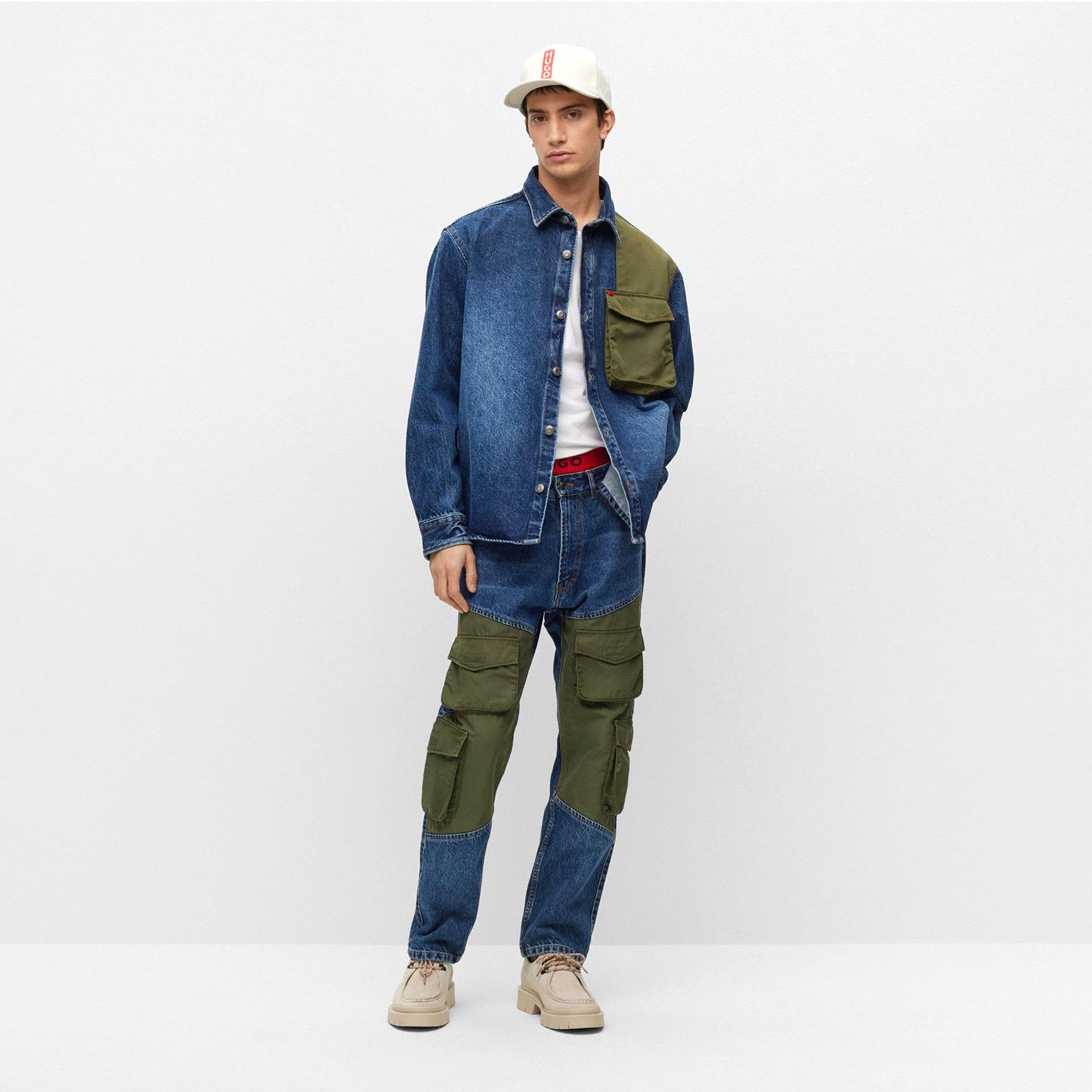 Navy 410 - Hugo - Hybrid regular-fit jeans - 6