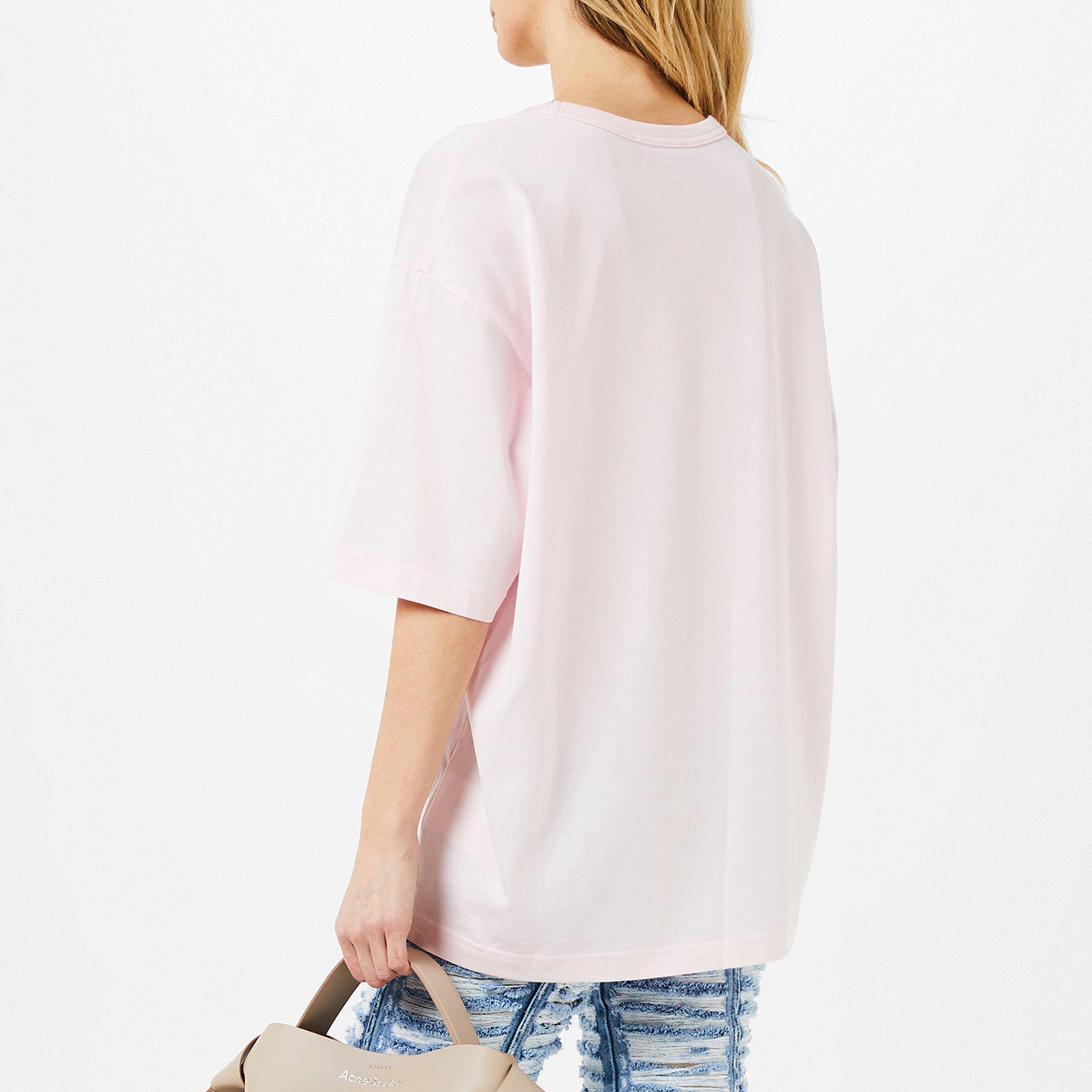 LIGHT PINK - Acne Studios - Women's Regular Fit Short-Sleeve T-Shirt - 2