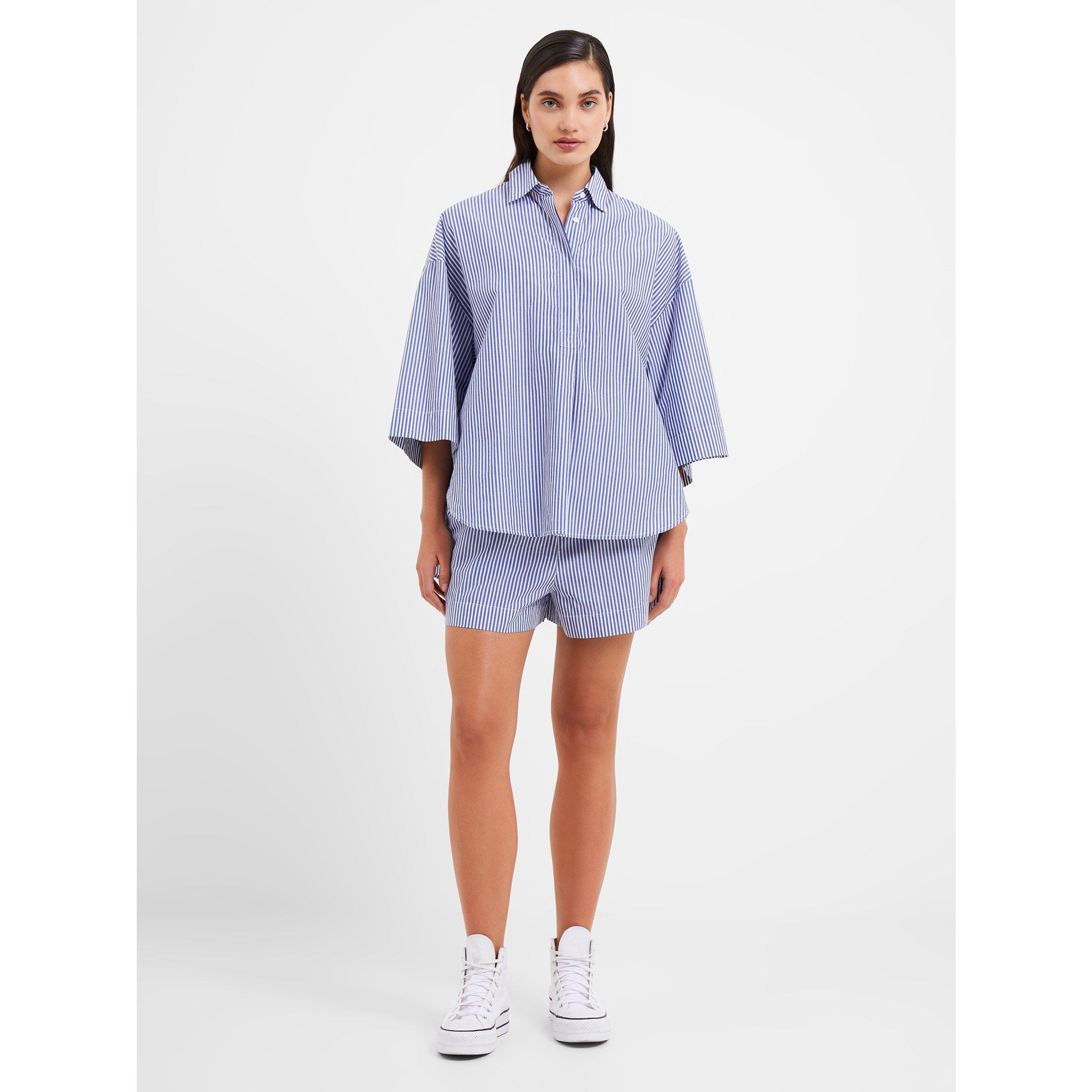 90-White/Marine - French Connection - Rhodes Shirt - 1