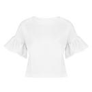 Blanc - Miso - Ruffle Sleeve T Shirt - 1