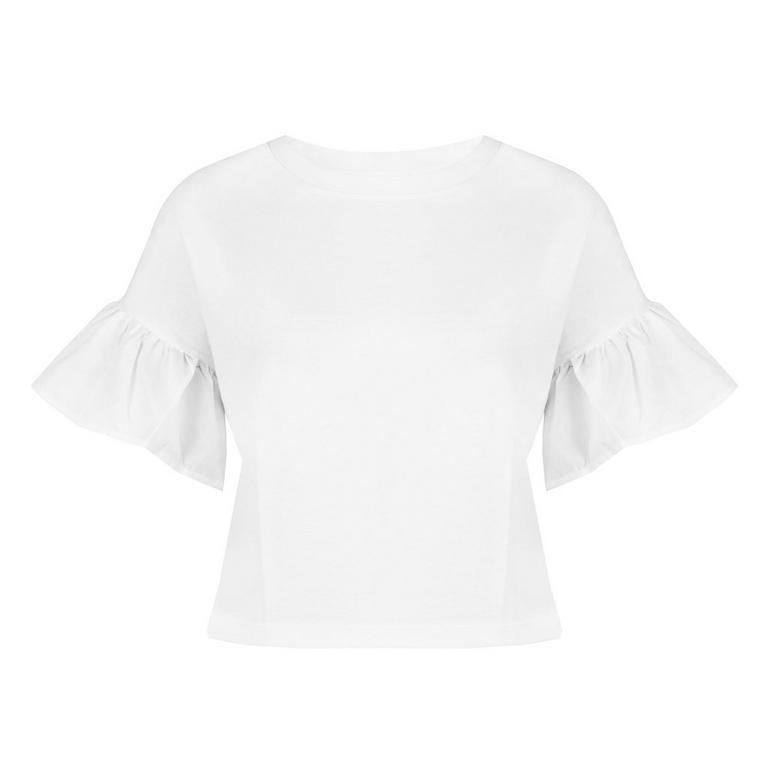 Blanc - Miso - Ruffle Sleeve T Shirt - 1