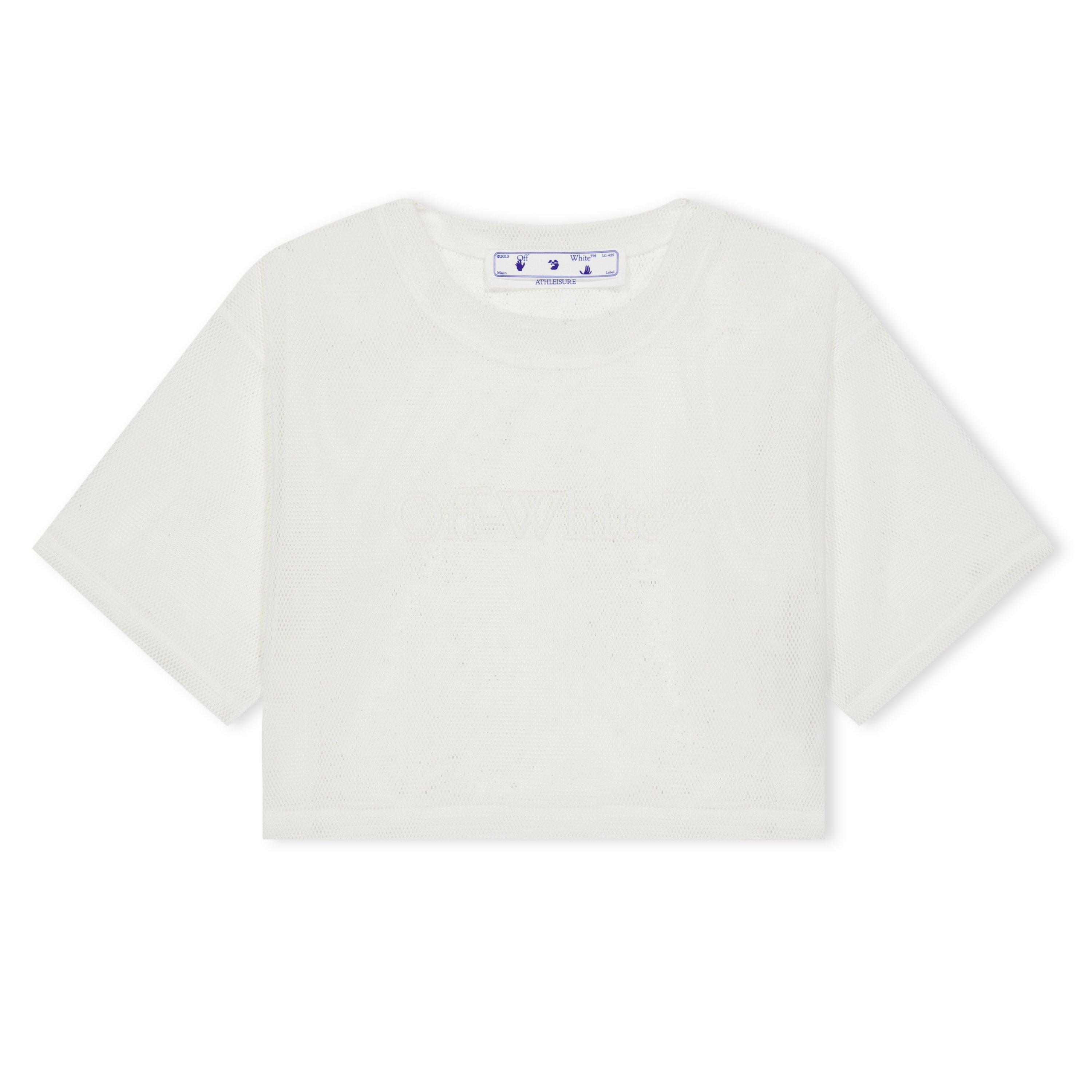 Off white crop tee sale