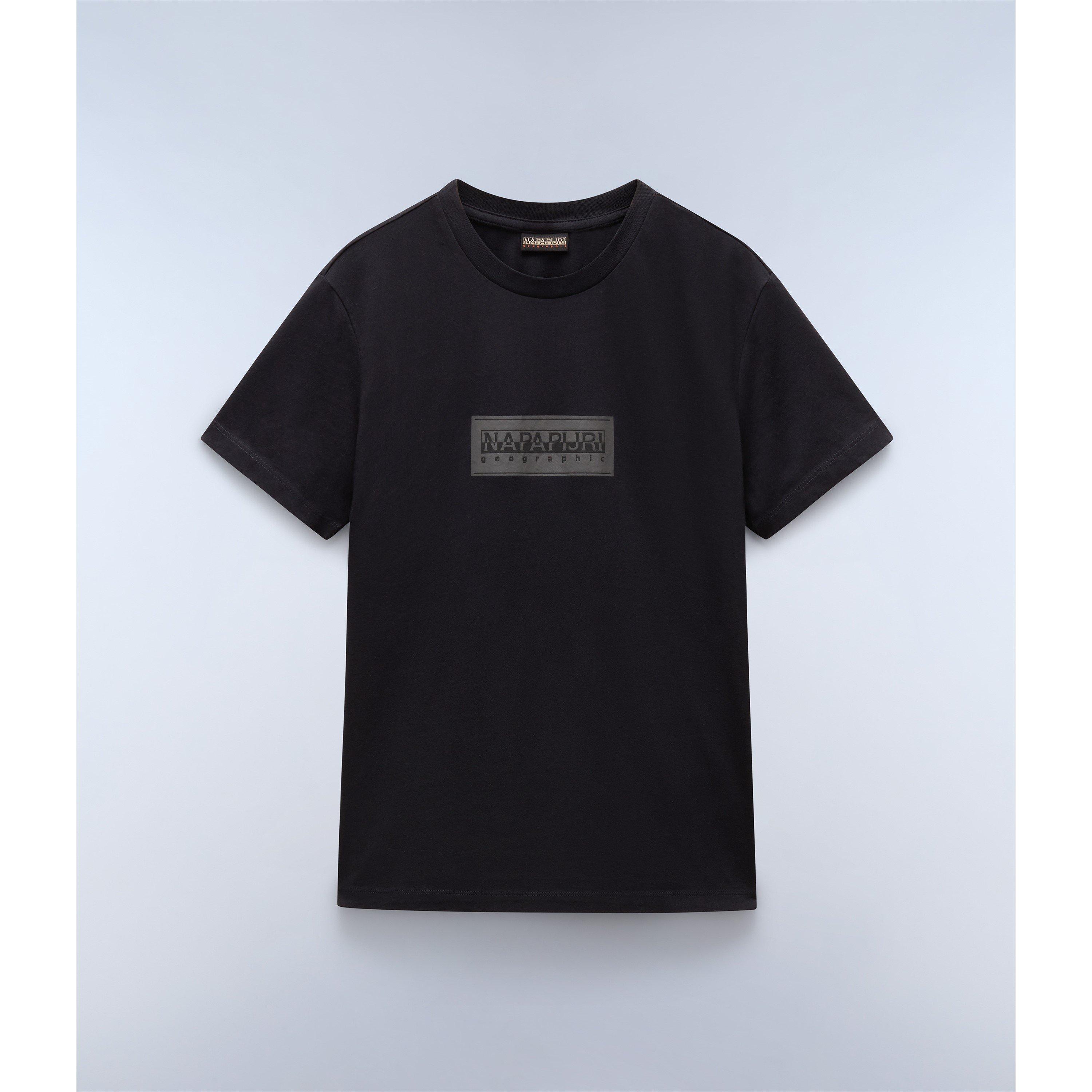 Black 041 - Napapijri - Women's Box Logo Short-Sleeve T-Shirt - 1