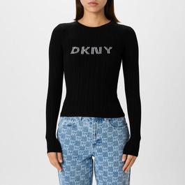 DKNY Logo Knit Top