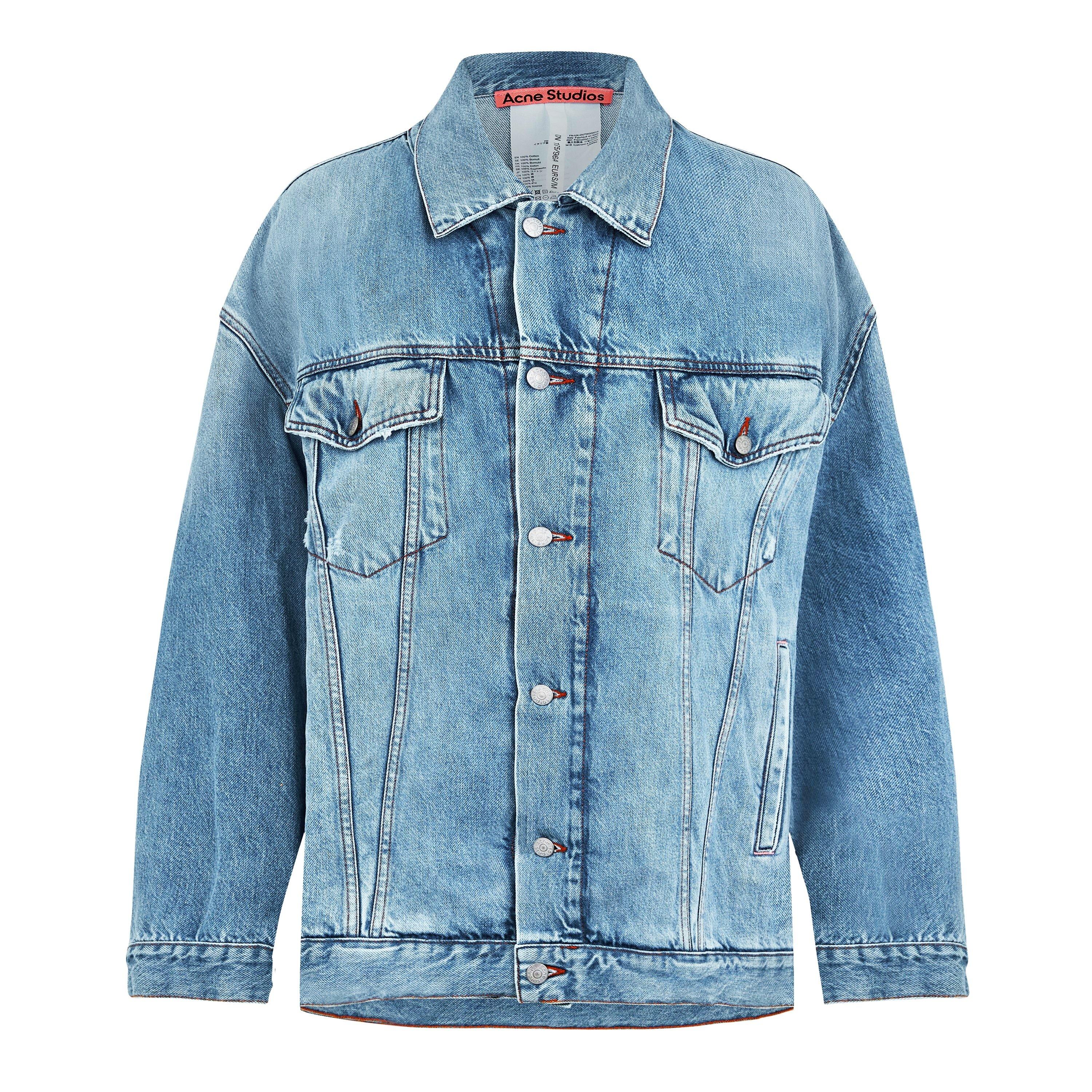 LIGHT BLUE - Acne Studios - Women's  Structured Denim Jacket - 5
