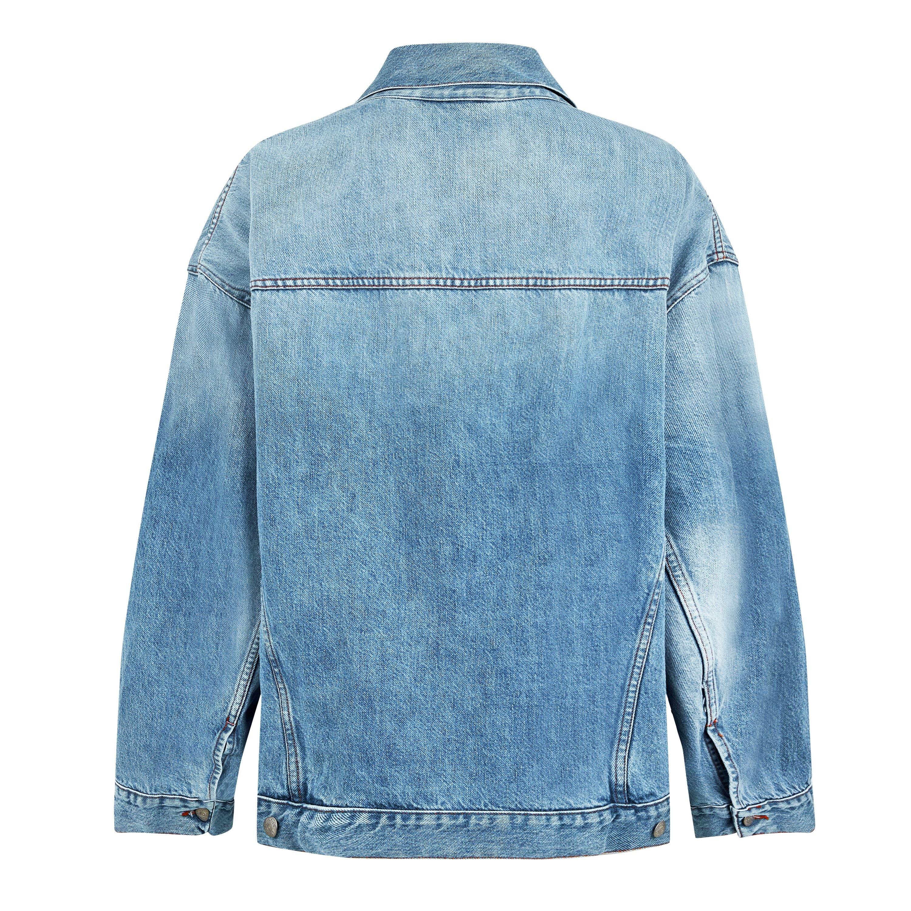 LIGHT BLUE - Acne Studios - Women's  Structured Denim Jacket - 6