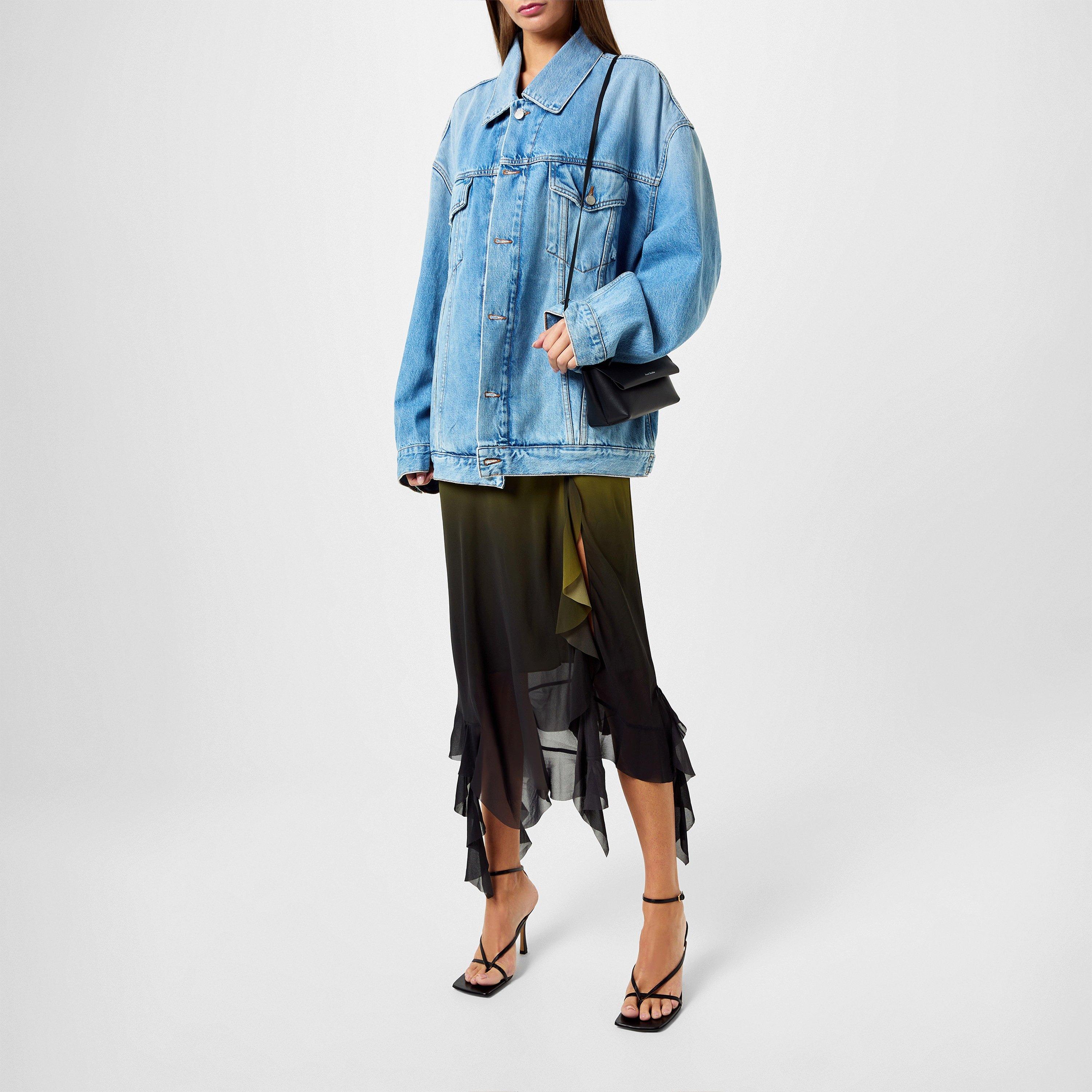 LIGHT BLUE - Acne Studios - Women's  Structured Denim Jacket - 4