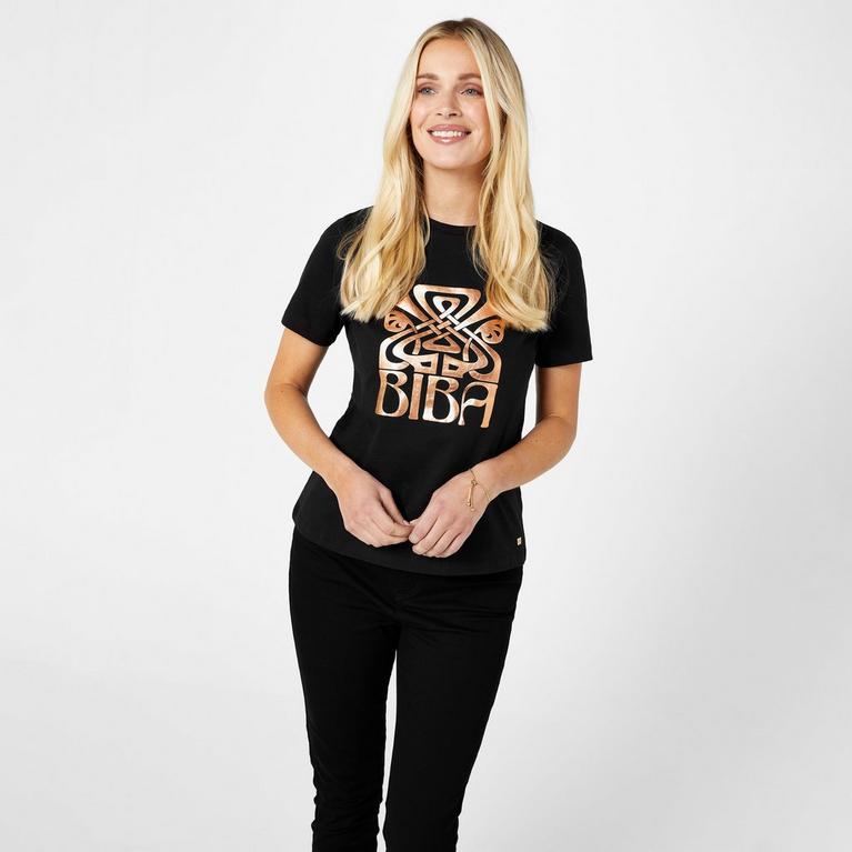 Noir - Biba - Logo T-Shirt - 1