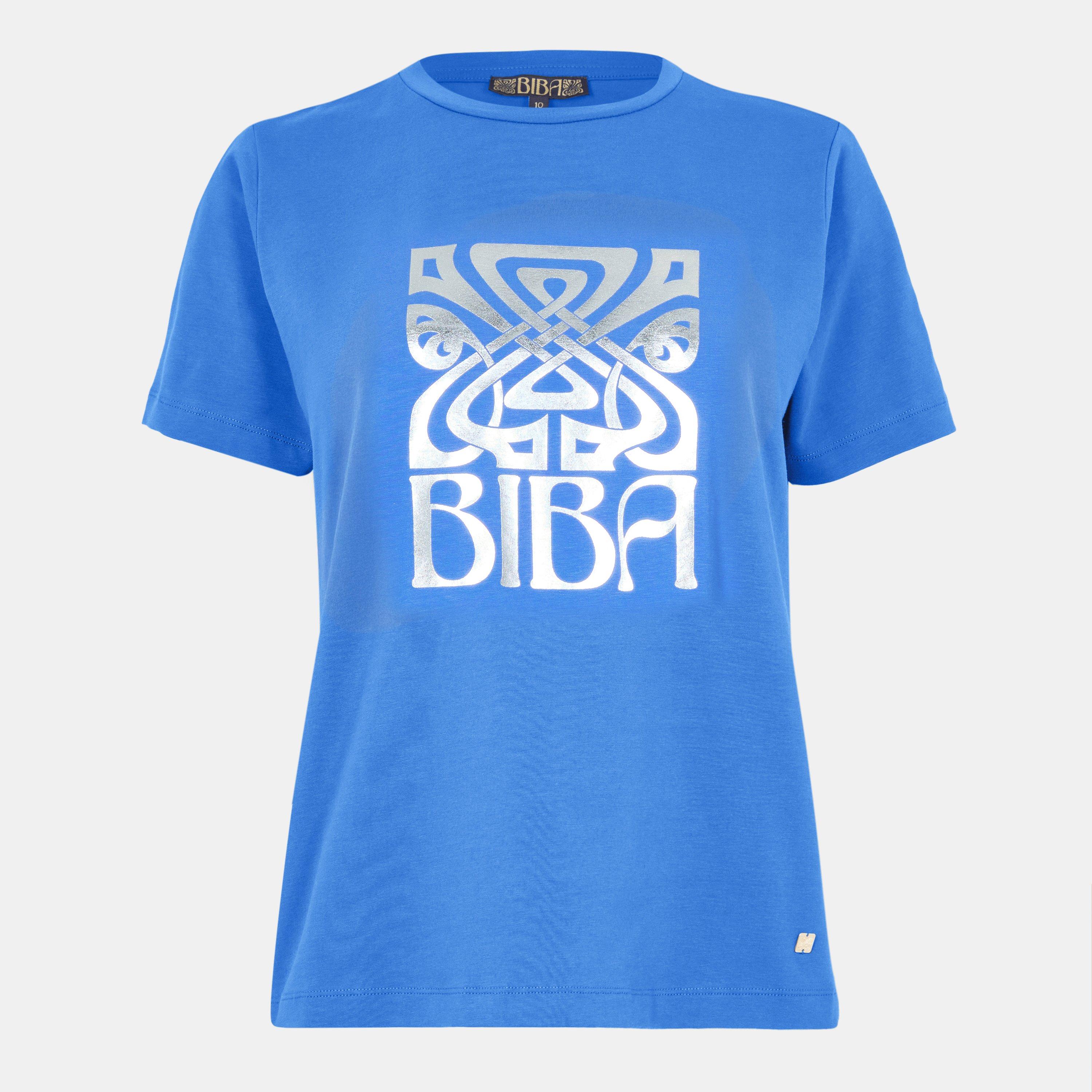 Biba Women's Logo T-Shirt - Blue - 12 (M)